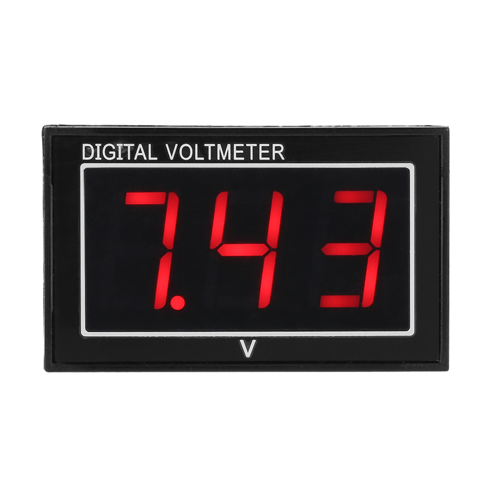 Stück Digitales, Wasserdichtes 0,56-zoll-led-voltmeter, Gleichspannungsmesser (5-130 V, Rot)