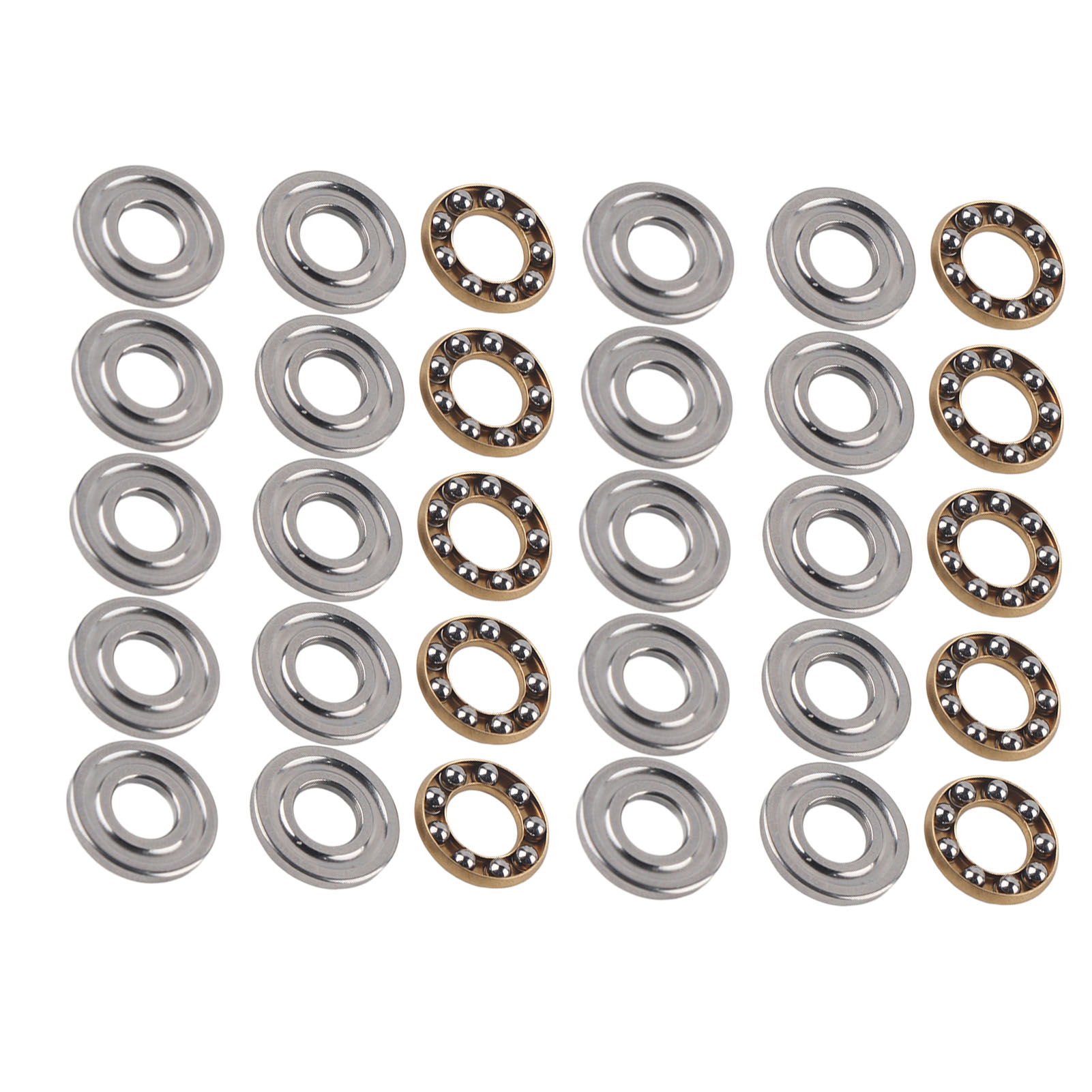10-teiliger Satz Miniatur-hochpräzisions-axialkugellager Aus Flachstahl (f6-14m 6x14x5mm)