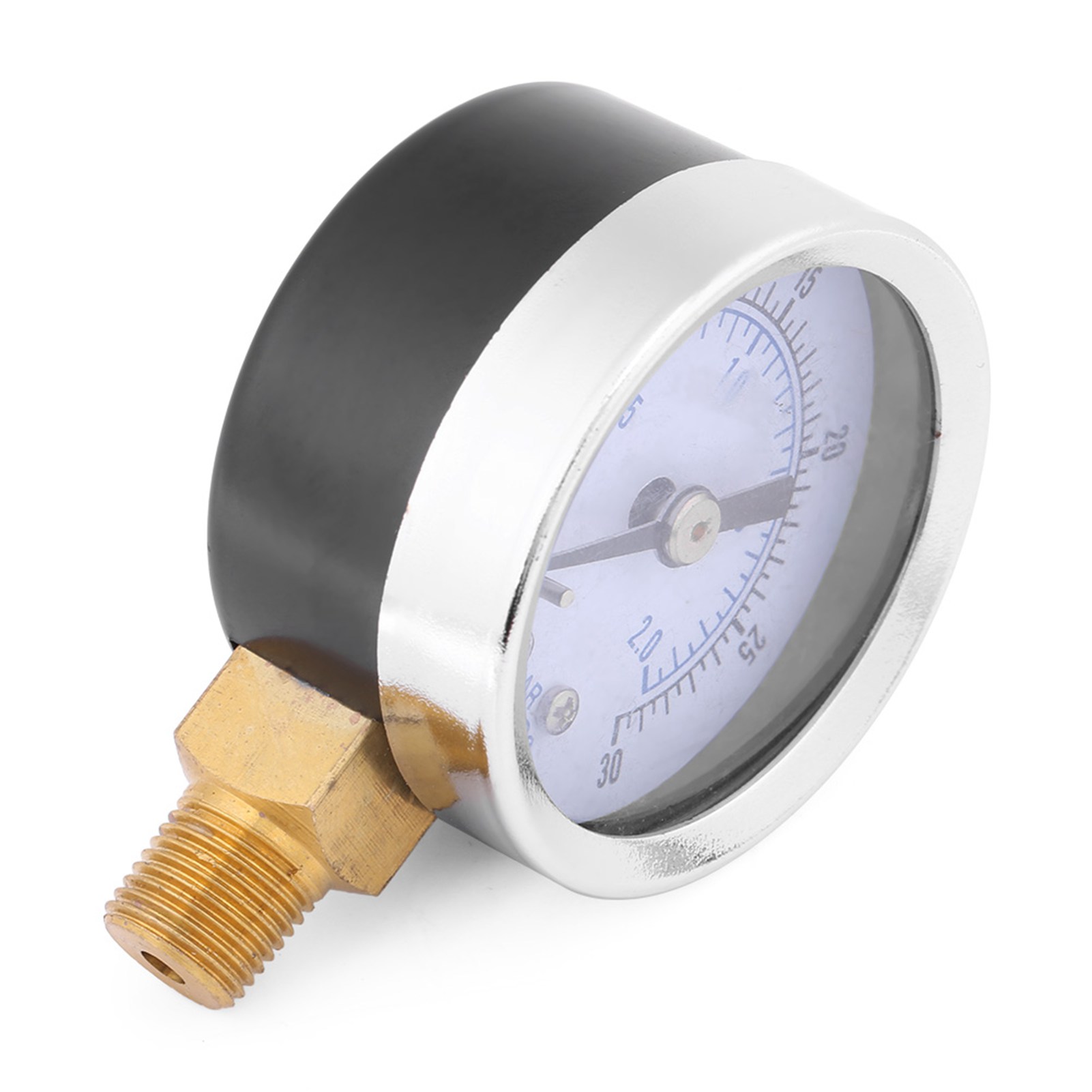 0-30 Psi (0-2 Bar) Mini-anzeige Wasser-öl-kompressor-druckmanometer Hydraulikdruckmanometer