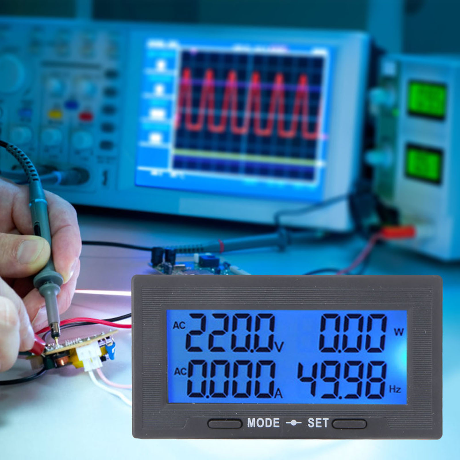 Yb5142dm 0-500v Intelligentes Digitales Wechselspannungs- Und Strommessgerät Mit Lcd-anzeige (4)