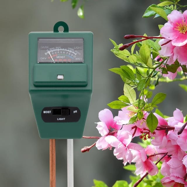 3-in-1-Boden-pH-Tester, Bodentester-Set, Pflanzenfeuchtigkeitstester, PH-Bodenmessgerät für Blumen/Gras/Pflanzen/Garten/Bauernhof/Rasen,