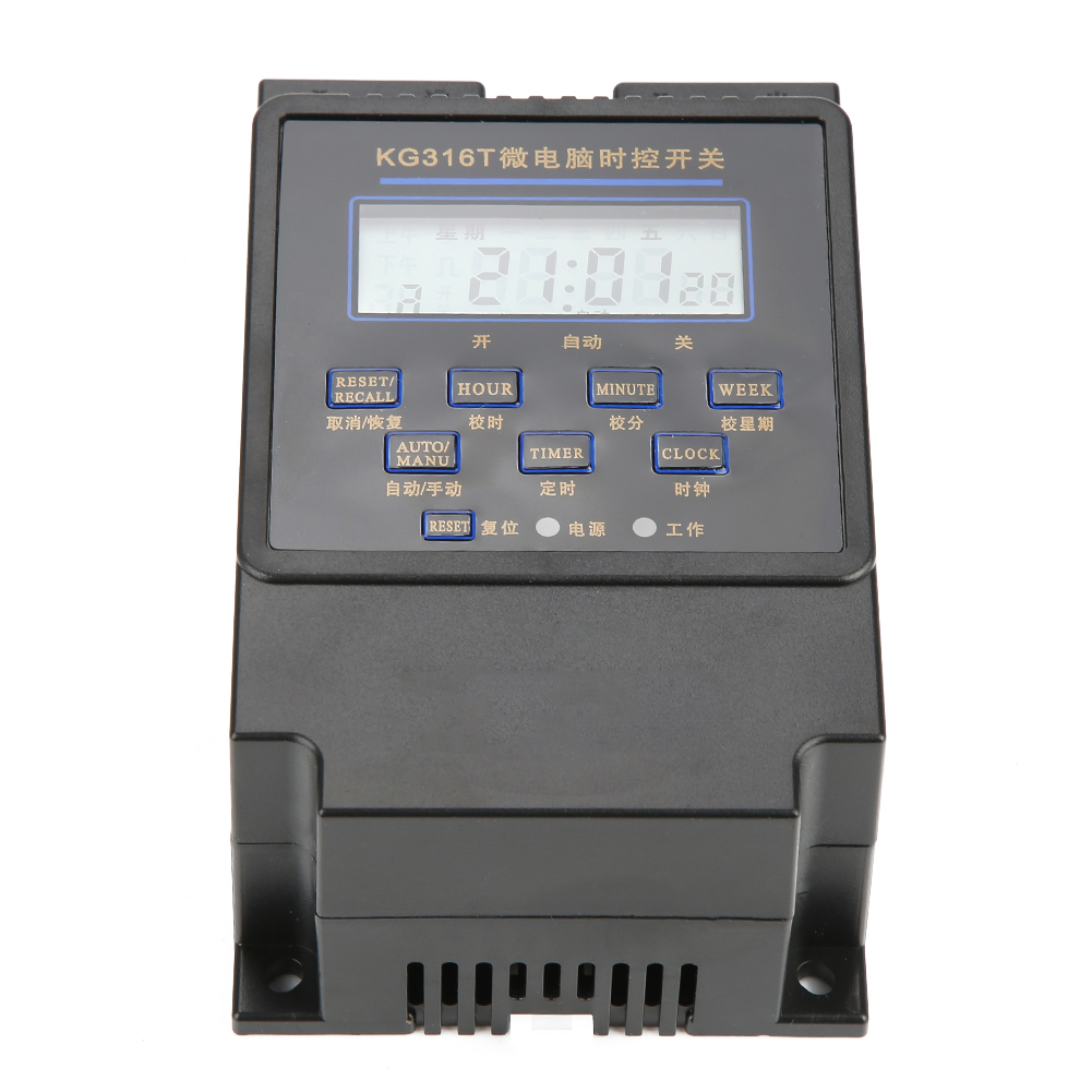 Kg316t-a Mikrocomputer-timer Digitaler Lcd-programmierbarer Timer (220 Vac)