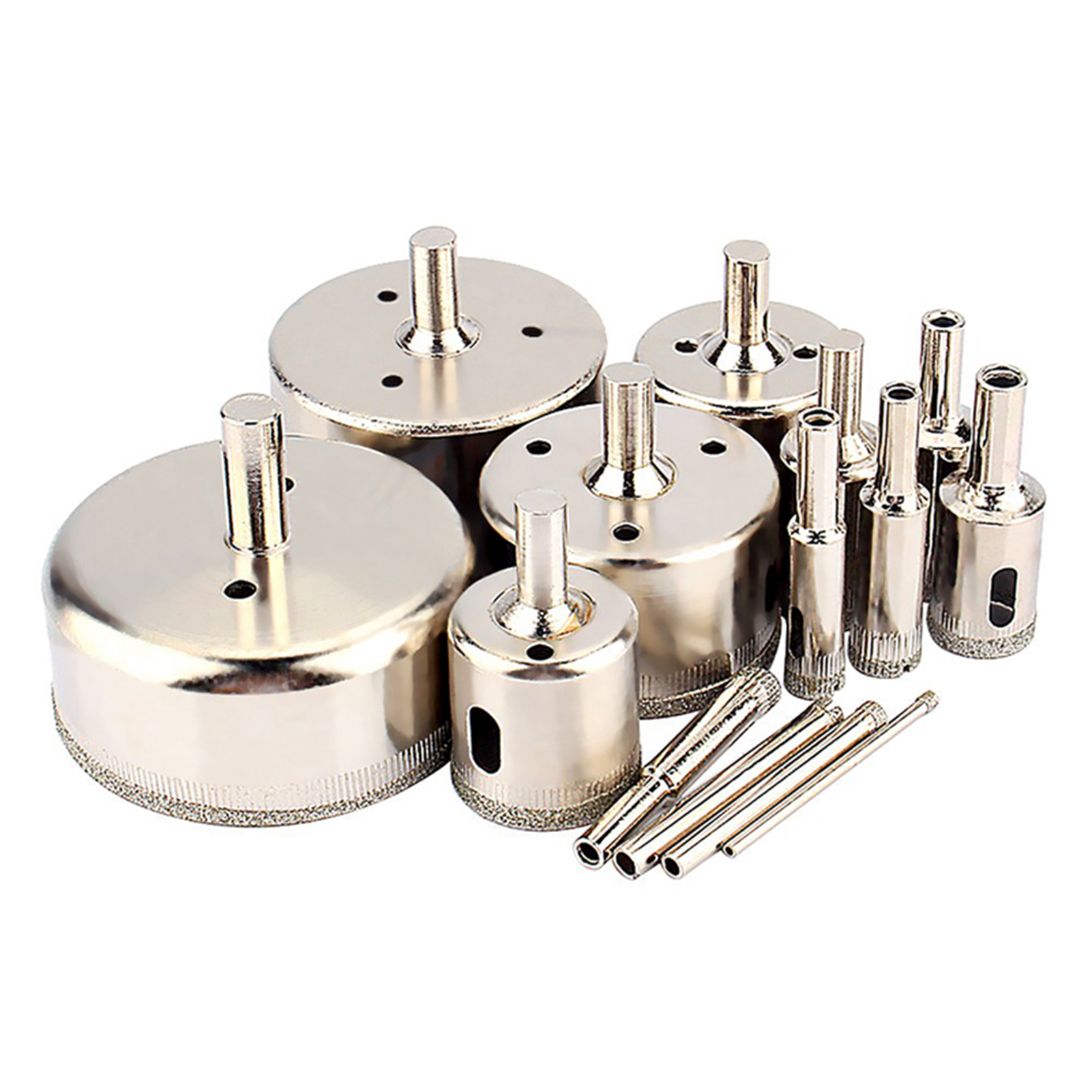 14-teiliges Diamantbeschichtetes Lochsägeblatt-set, 3-70 Mm, Für Glas- Und Marmorfliesen