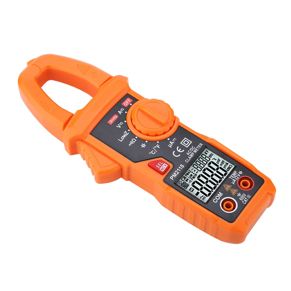 Peakmeter Pm2118 Dual-display Ac/dc-zangenmessgerät Ncv-ohmmeter Kapazitäts-/temperaturmessgerät