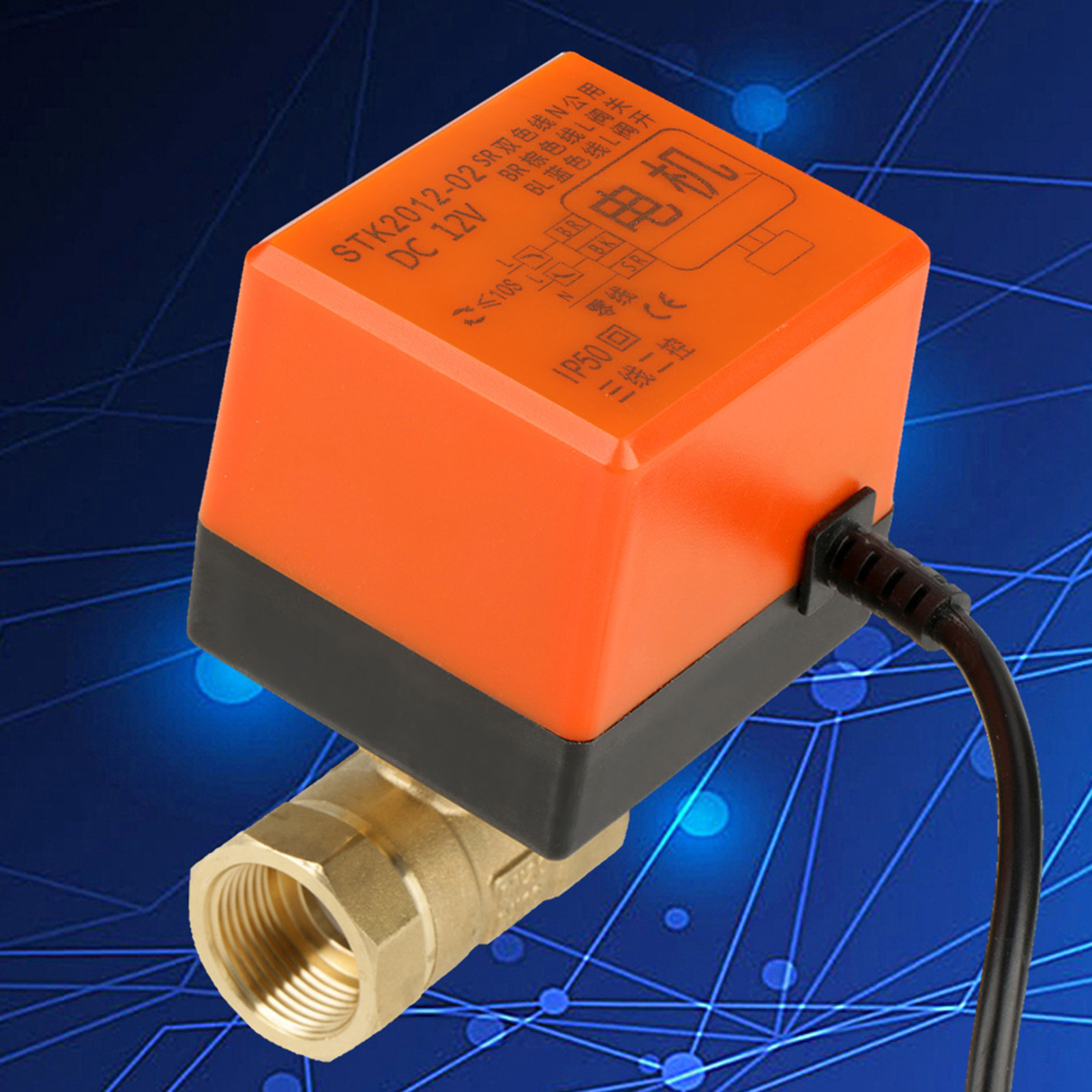 Dc12v G3/4" Dn20 2-wege-kugelhahn Mit Motorisiertem Messingantrieb Für Klimaanlagen