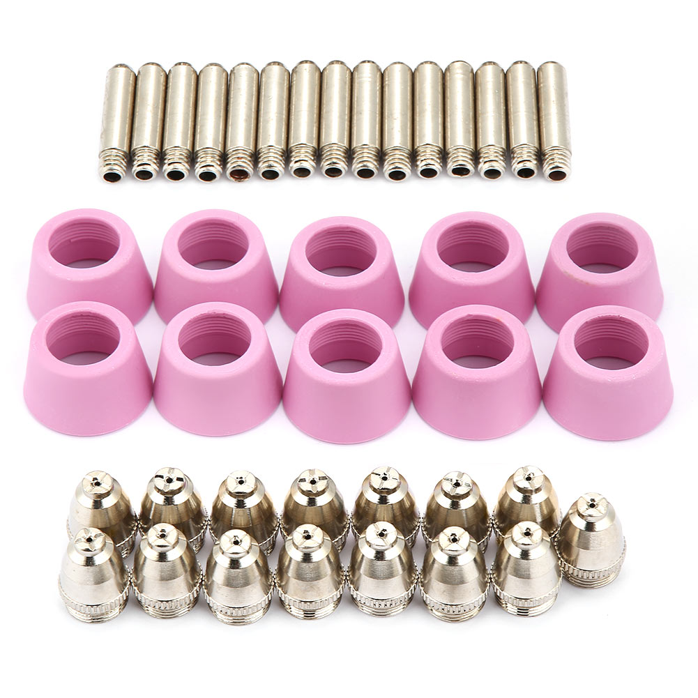 40-teiliges Set Für Ag60 Sg55 Plasmaschneidbrenner, Verbrauchsmaterialien, Elektroden, Düsen, Düsenbecher