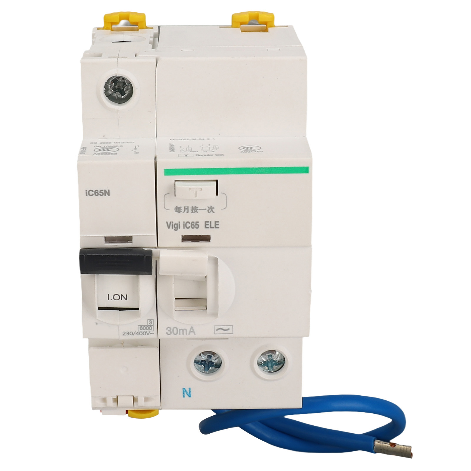 Leitungsschutzschalter Mit Fehlerstromschutz, Zubehör 1p+n, Ac 230 V 400 V, Ic 65n, 16 A