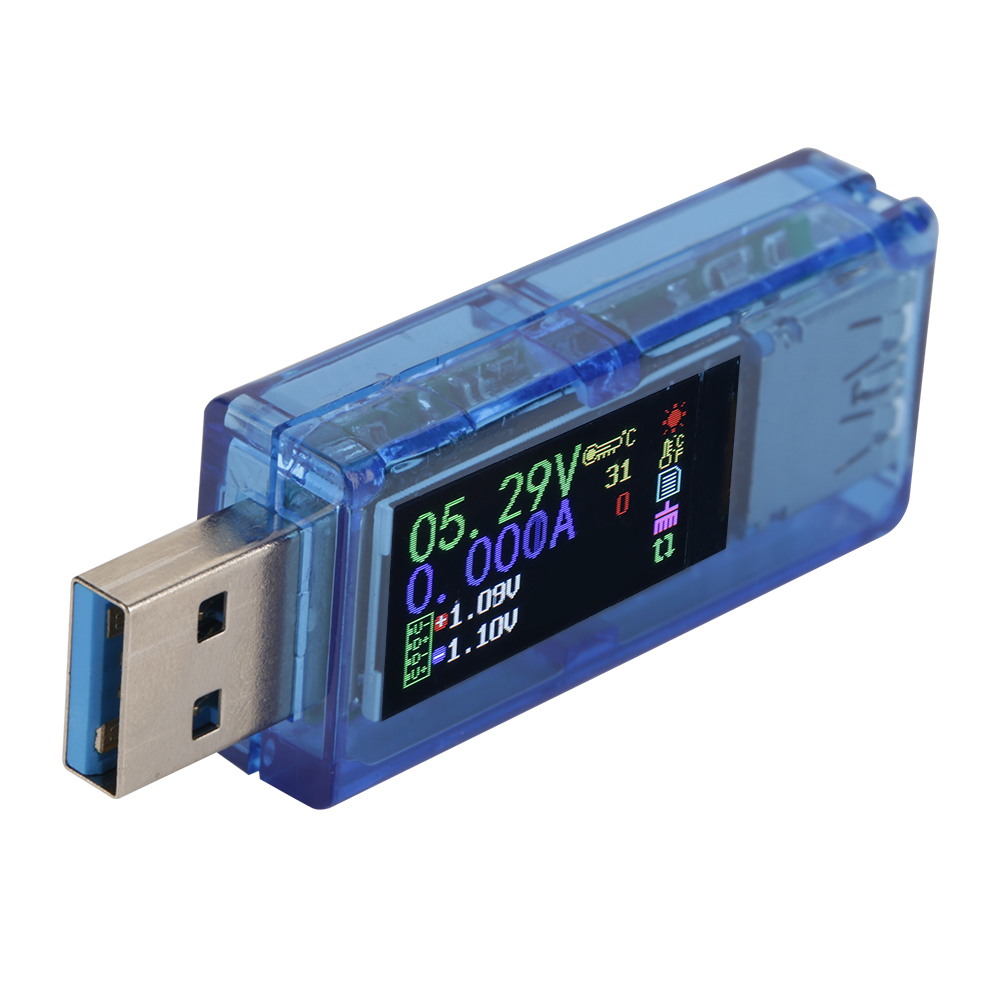 Ruideng At34 Usb 3.0 Farb-lcd-voltmeter, Amperemeter, Strommesser, Multimeter, Ladegerät, Usb-tester