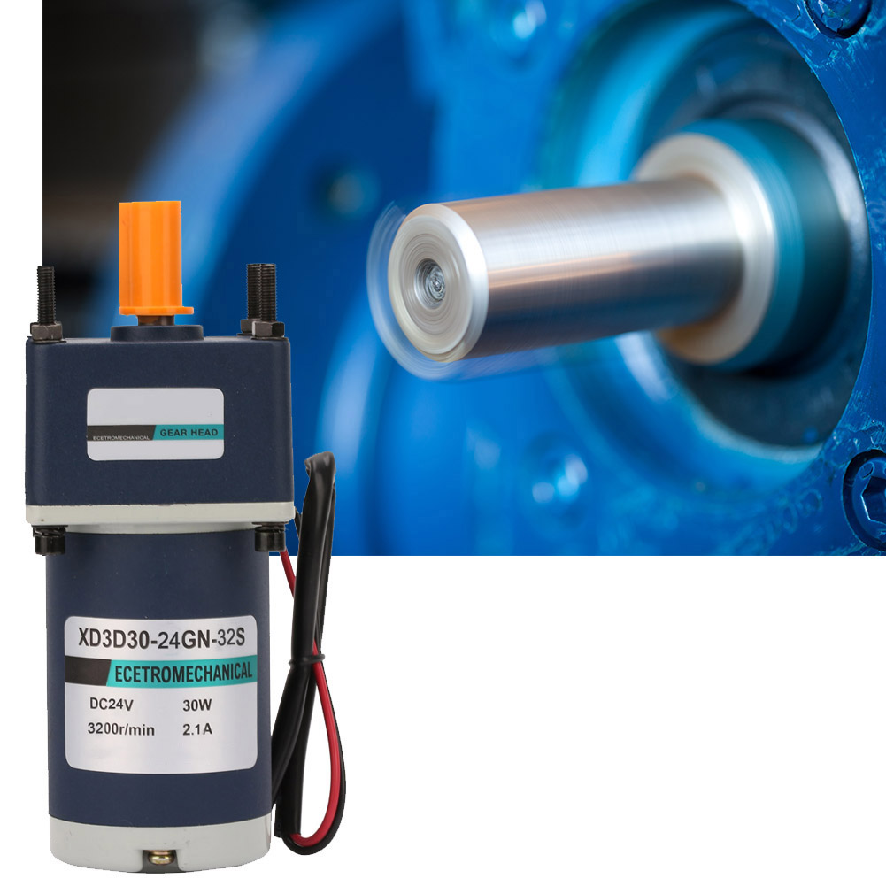 Dc24v 30w Xd3d30-24gn-32s Permanentmagnet-gleichstrom-untersetzungsgetriebemotor, Drehzahl Einstellbar (50 U/min)