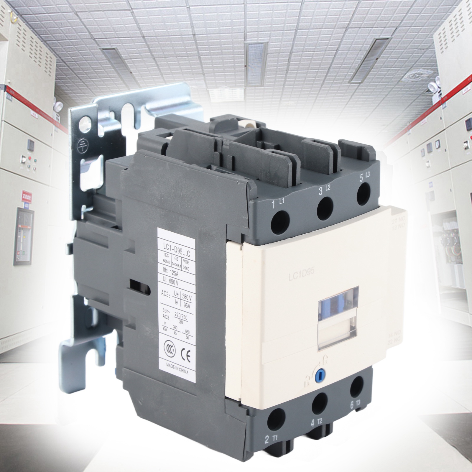 Lc1d95 Neu Elektrischer 50/60hz 3-poliger Spulen-wechselstromschütz 380v 95a