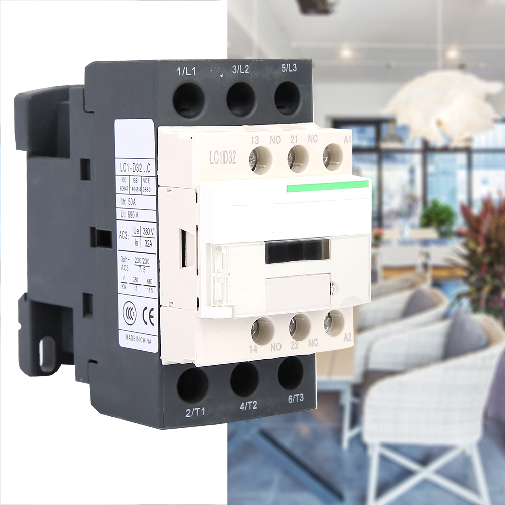 Lc1-d Neu Elektrischer 50/60hz 3-poliger Spulen-wechselstromschütz 220v 32a