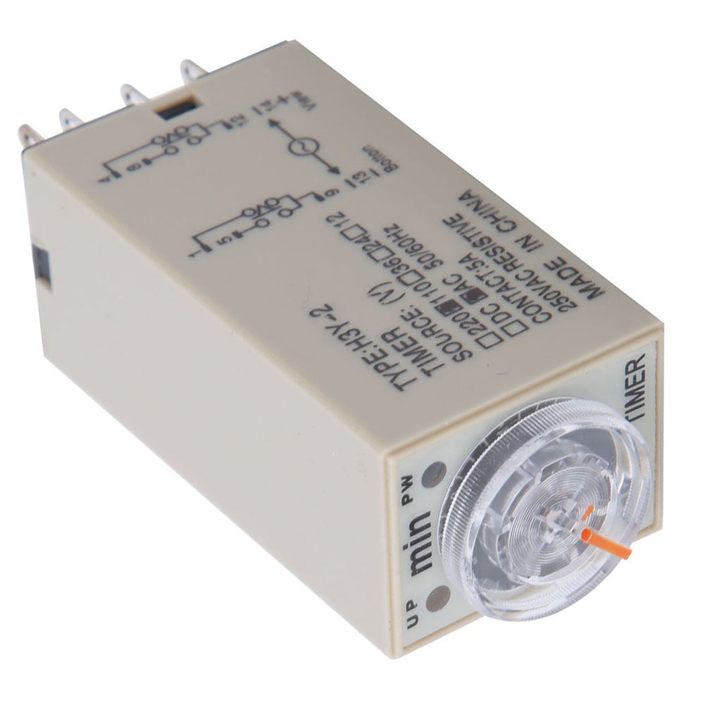 Zeitrelais H3y-2, 8-polig, Hochpräzise, Einstellbar, Für Haushaltsgeräte, 0–5 Minuten, 110 V Wechselstrom
