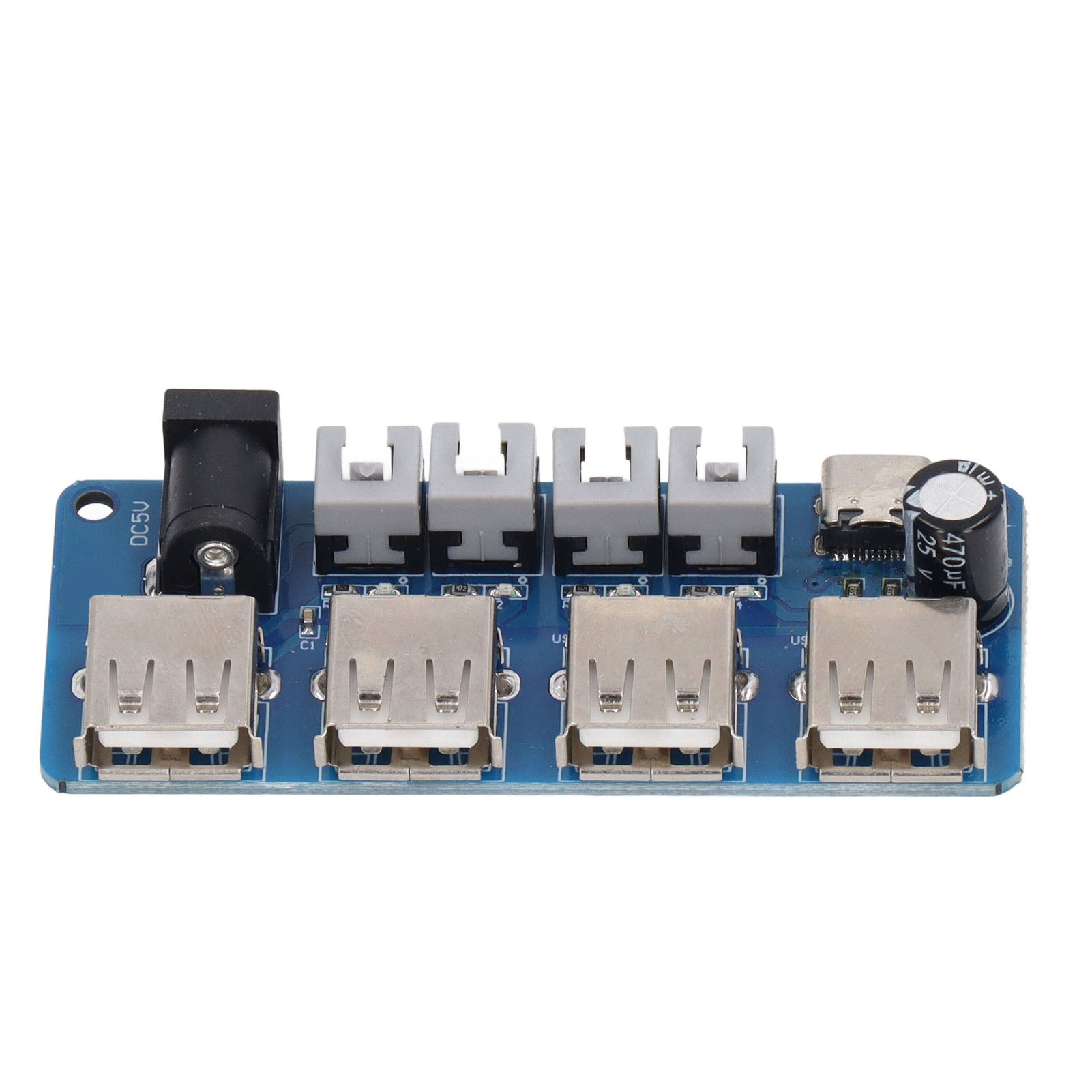 Leistungserweiterungsmodul Mit Tastensteuerung, 4-kanal-usb-stromverteiler, 5v-leistungsmodulplatine