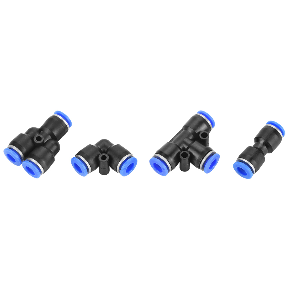 40 Stück 6-mm-druckluftschlauch-schnellkupplungen, 4 Verschiedene Formen