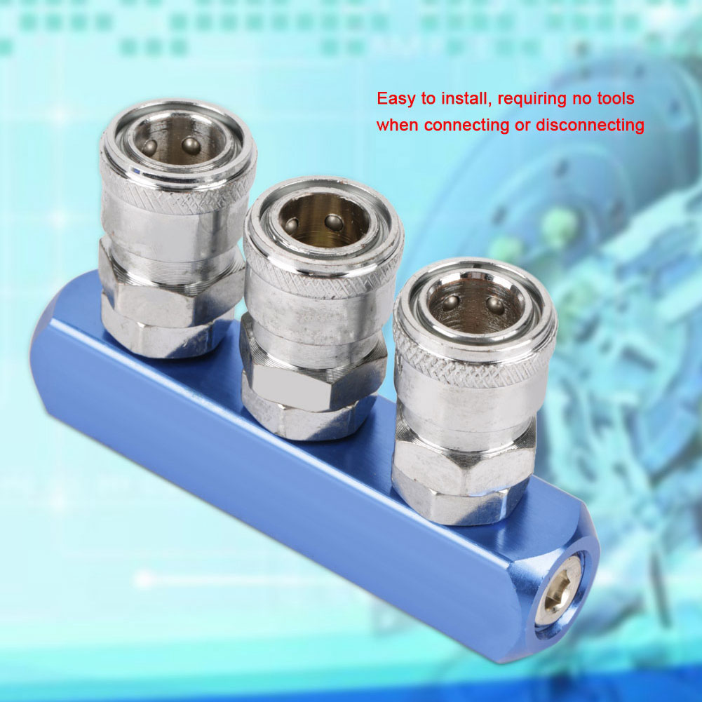 12-mm-pneumatik-schnellkupplung, Innengewinde Für Luftschlauchanschluss Pt1/4 (3-wege)