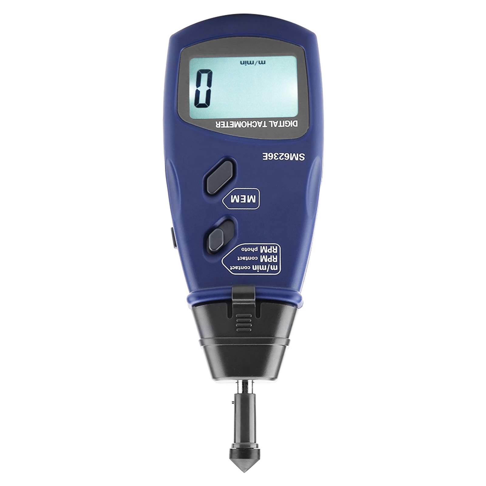 Sm6236e Laser-/kontakt-drehzahlmesser, 5-stellig, 18 Mm Digitaler Lcd-drehzahlmesser