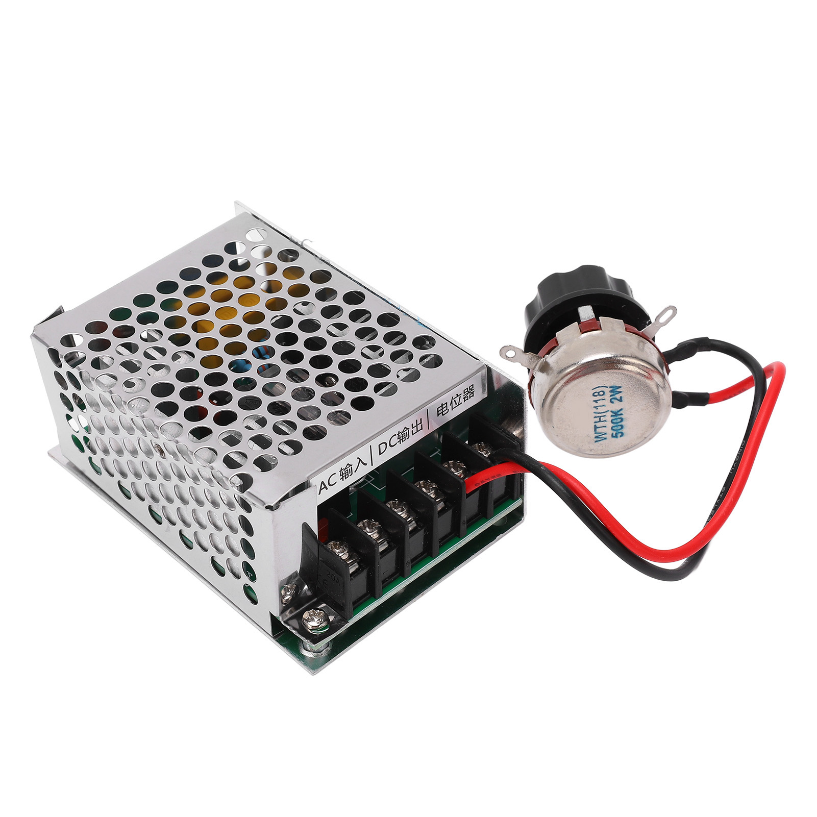 Dc-drehzahlregler Mit Überstromschutz, Leichter, Tragbarer Drehzahlregler Mit Schalter, 220 V Ac