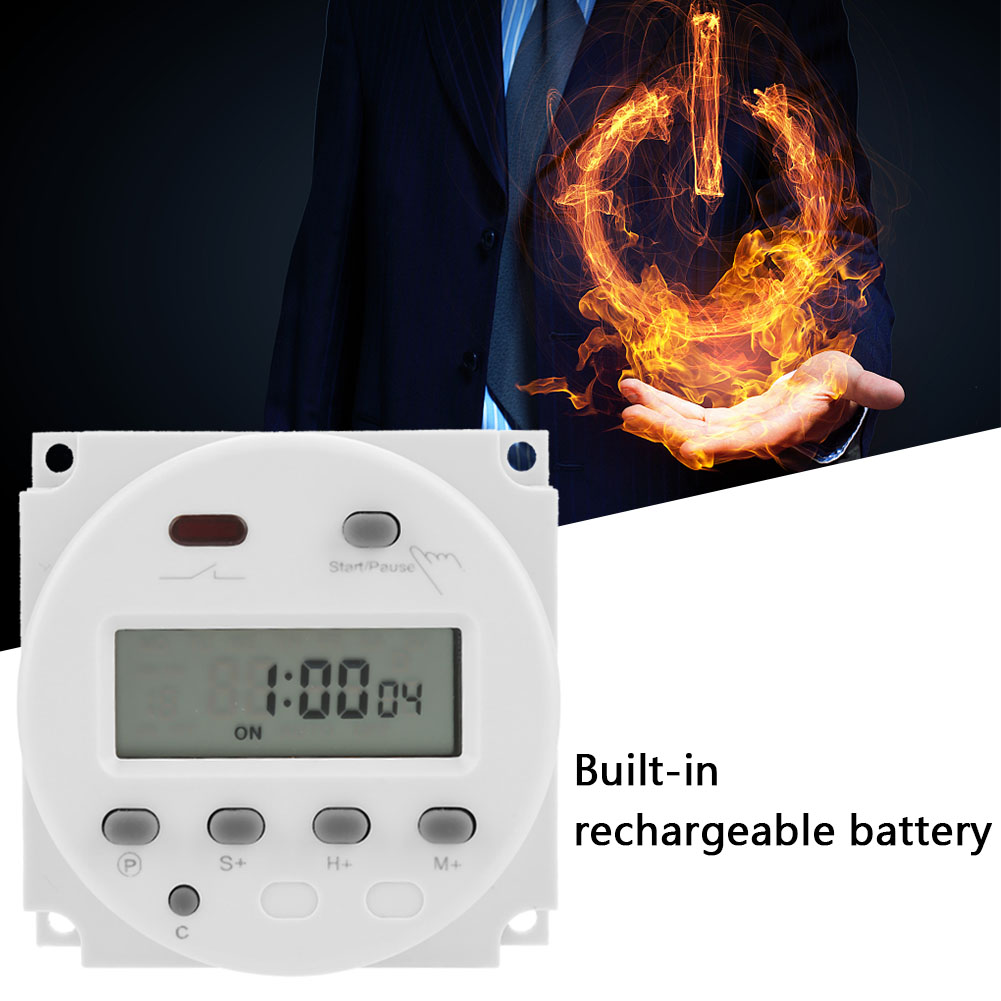 Cn102a Digitaler Elektronischer Lcd-timer Mit Countdown-funktion Und Timer-schalter (220 V)