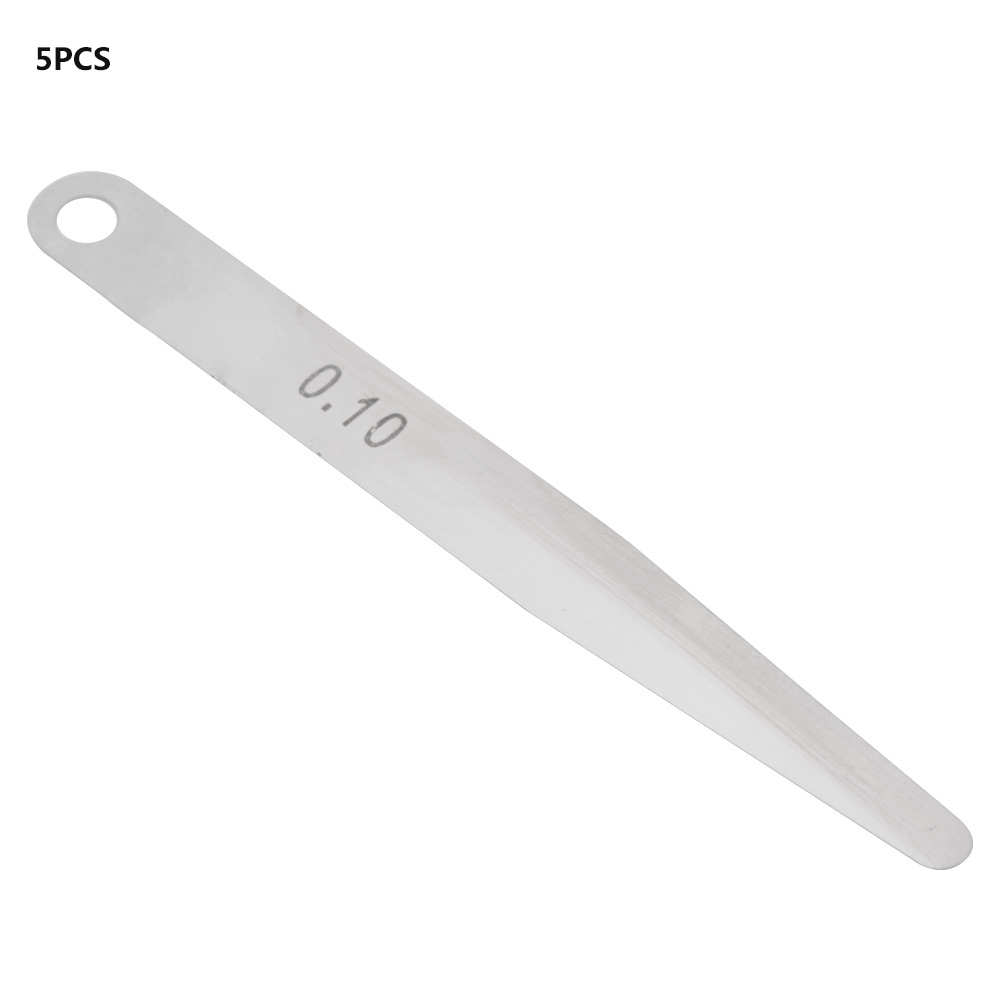 5 Stück 0,1 Mm Fühlerlehren Zur Messung Der Fülldicke (metrische Fülldickenlehre, 0,1 Mm)