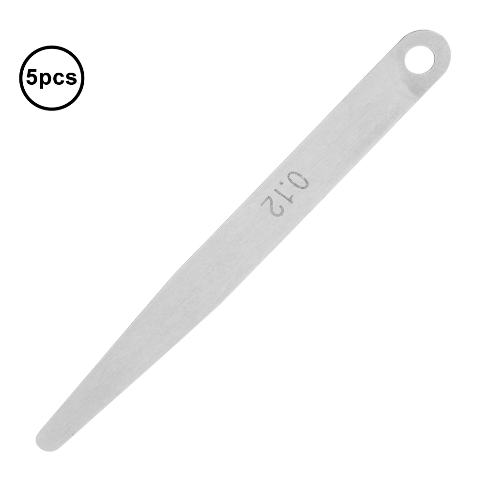 5 Stück 0,12 Mm Fühlerlehren Zur Messung Der Dicke Des Füllmaterials (0,12 Mm)