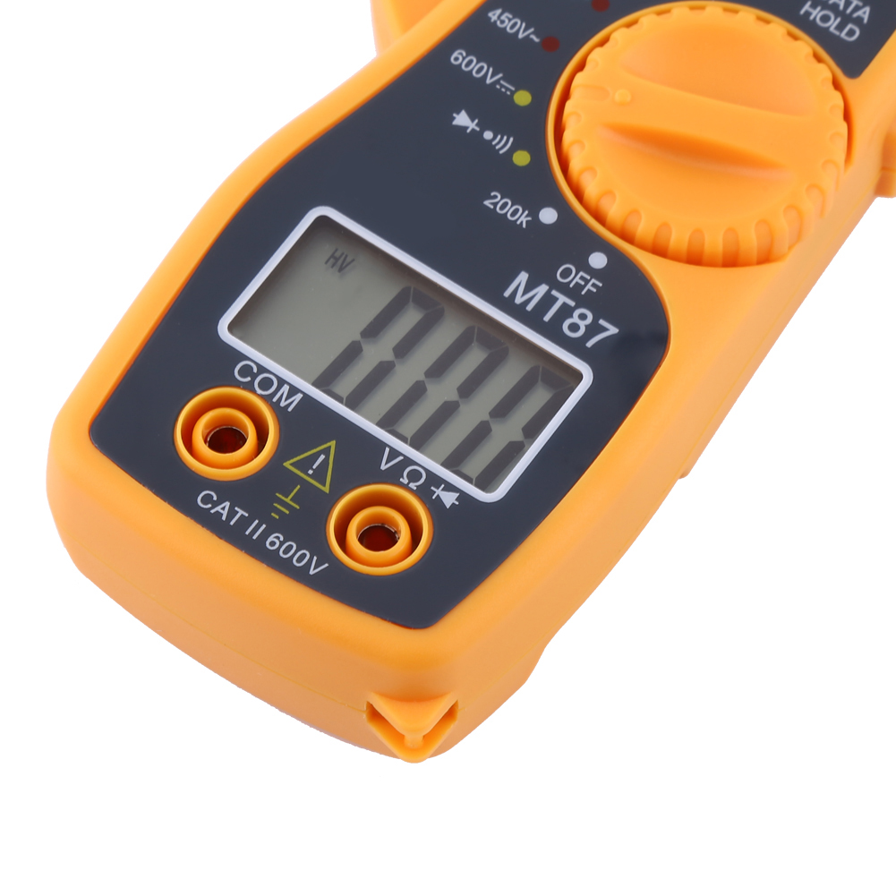 Digitales Zangenmultimeter, Ac/dc-voltmeter, Amperemeter, Ohmmeter, Spannungsprüfer, Lcd-display