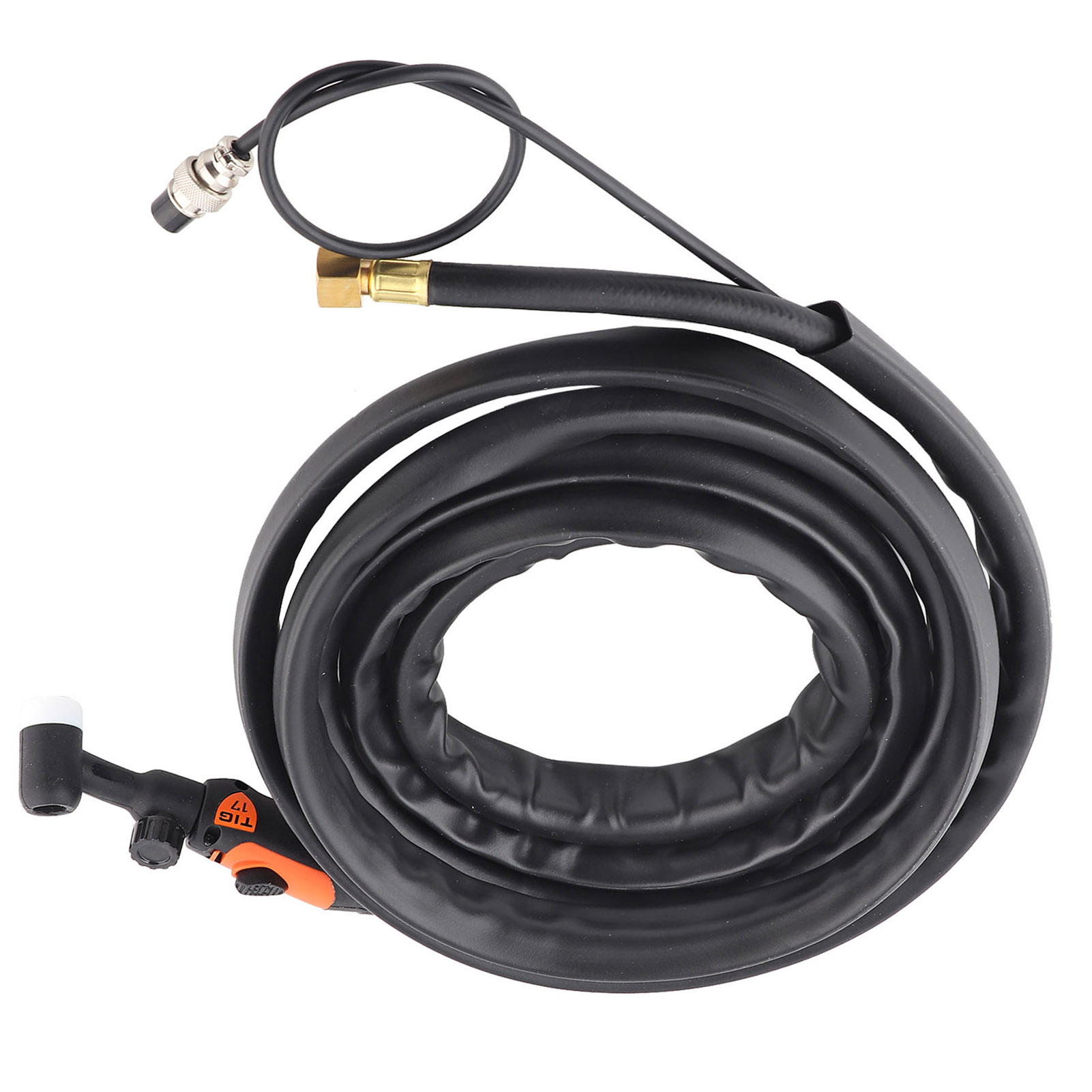 Tig-17 Lichtbogenschweißbrenner-set Mit Flexiblem Kopf, M16x1,5 Luftanschluss, 4 Meter Kabel Und Schweißzubehör