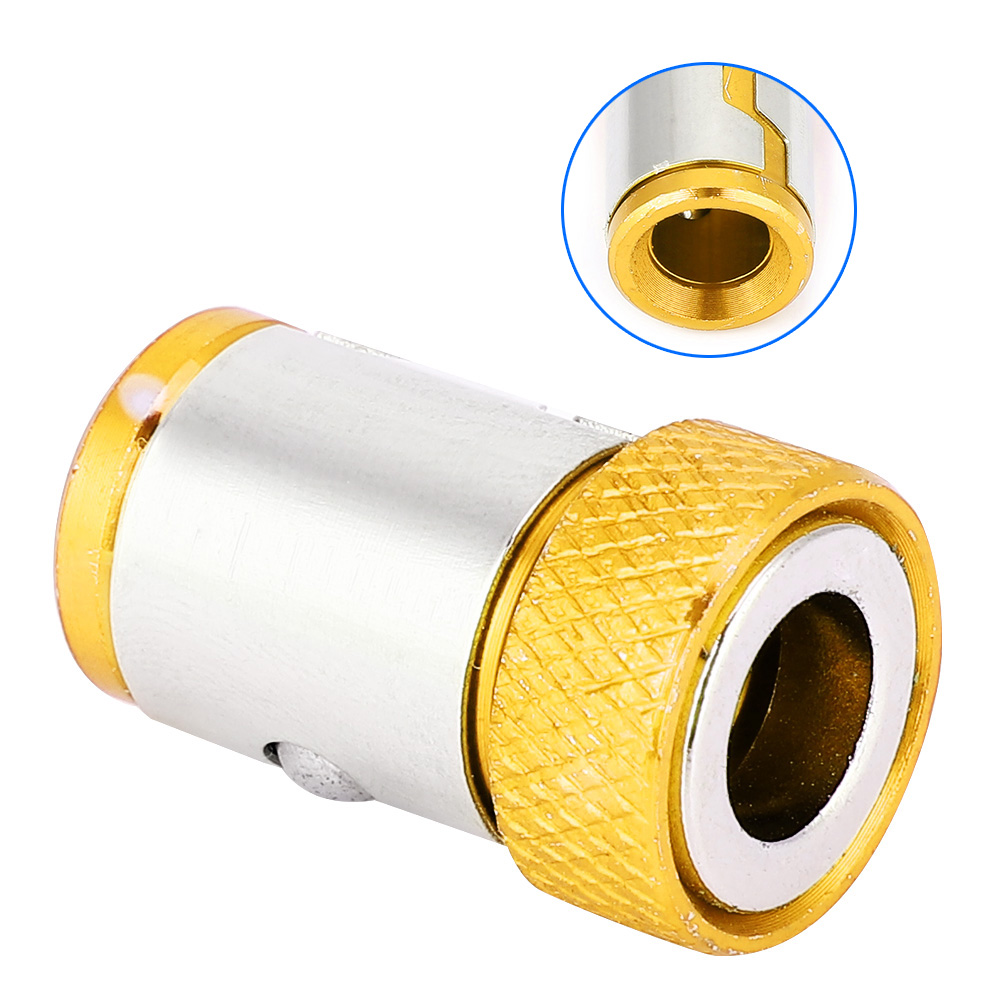 5-teiliges Schraubendreher-magnetring-set, Rutschfeste Zubehörteile Aus Aluminiumlegierung (gelb)