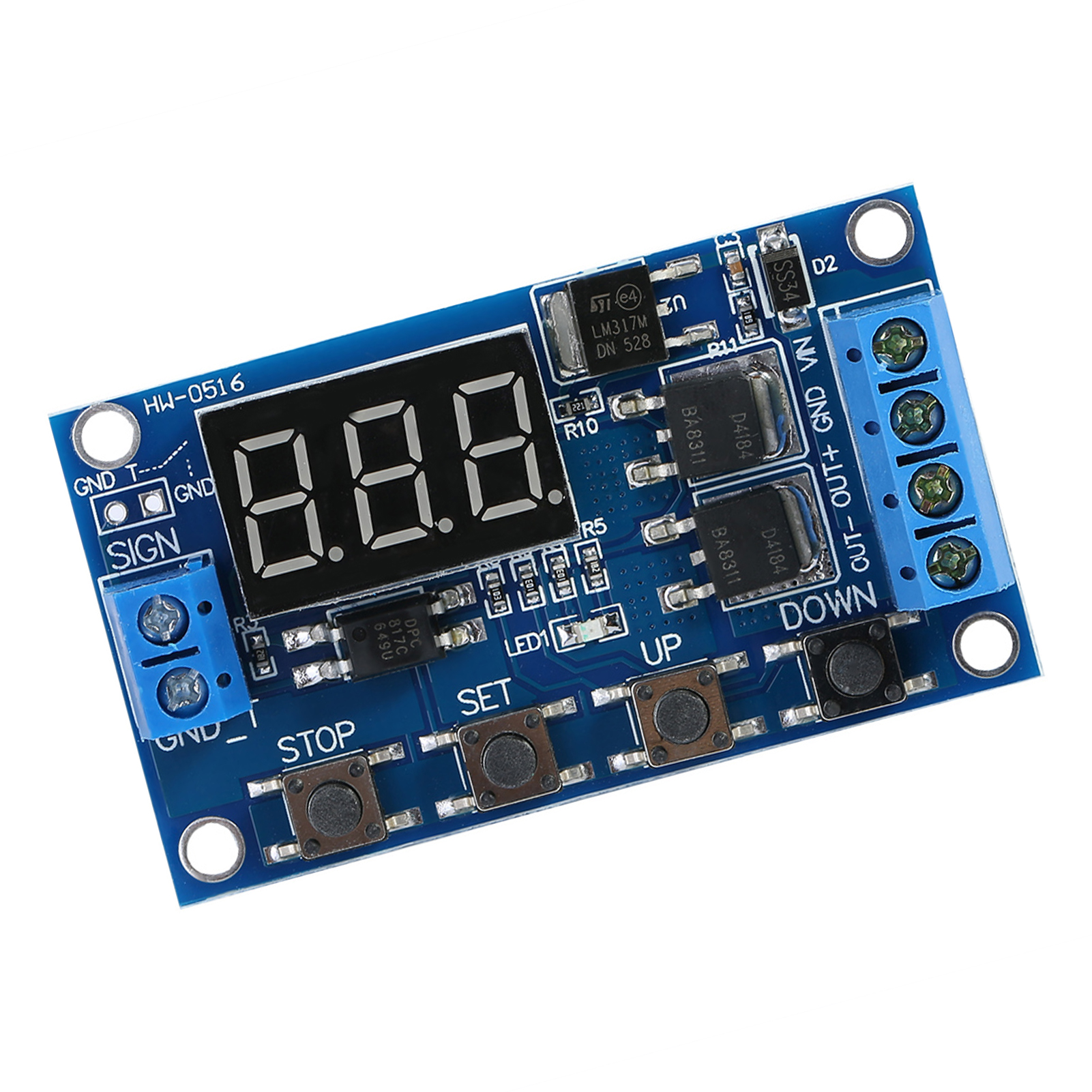 Dc 5v-36v Triggerzyklus-verzögerungstimer Ein/aus-relaismodul Mit Led-anzeige