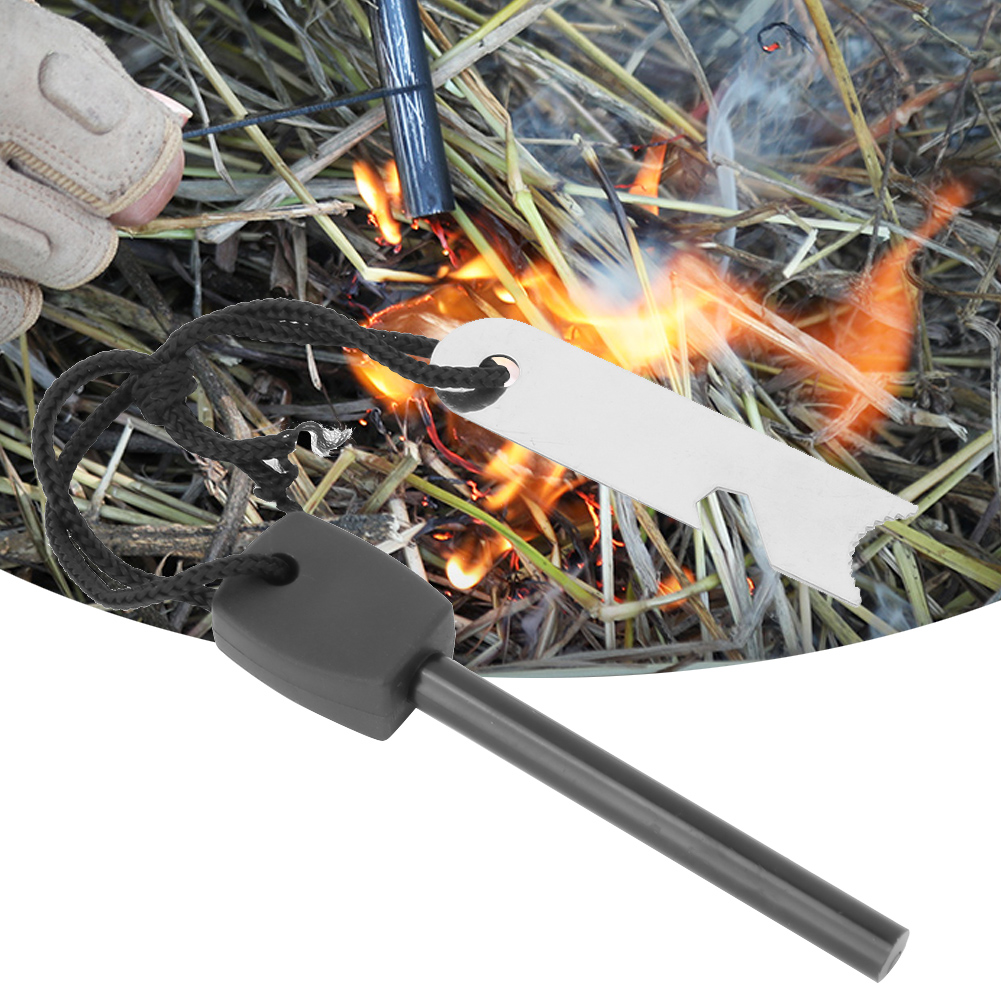 Tragbarer Feuerstarter Aus Magnesiumfeuerstein Mit Schaber Für Outdoor-aktivitäten Und Wanderungen