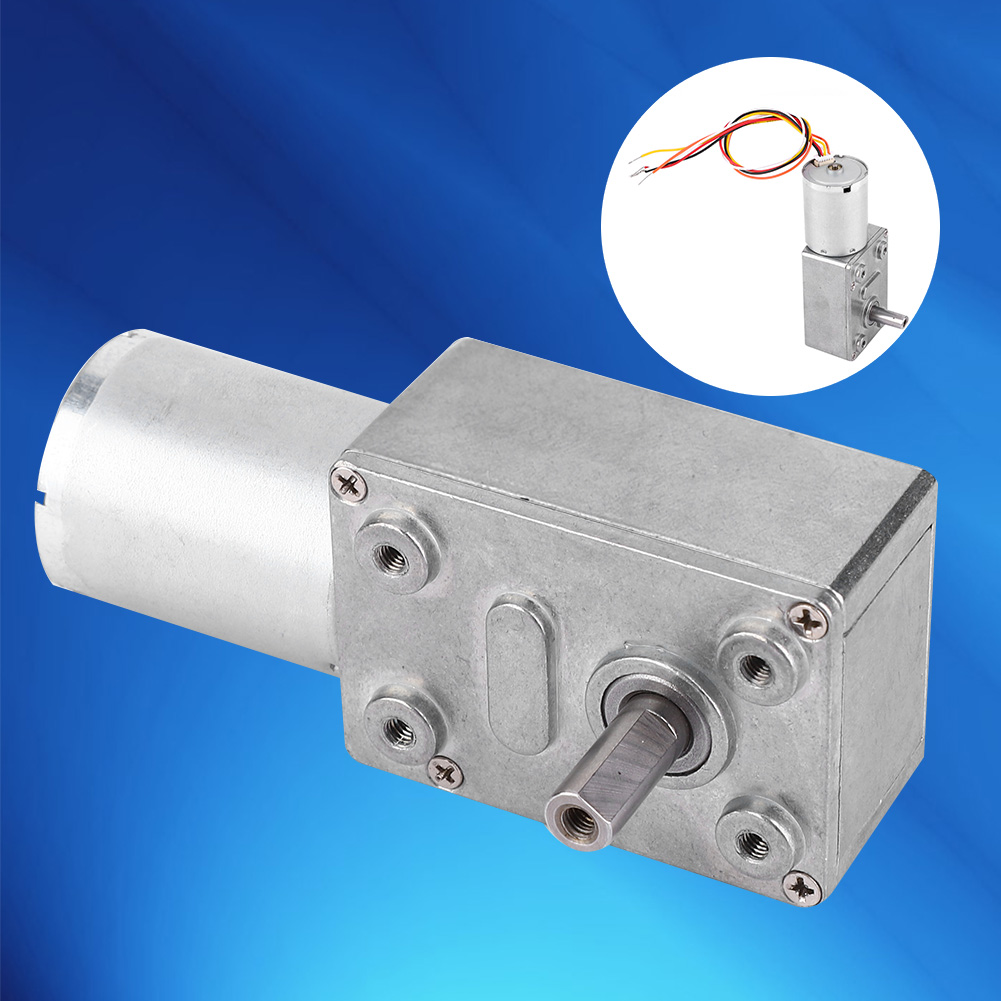 Bürstenloser Schneckengetriebemotor Mit 12/24 V Gleichstrom, Drehzahluntersetzung 4150 U/min (24 V 18 U/min)