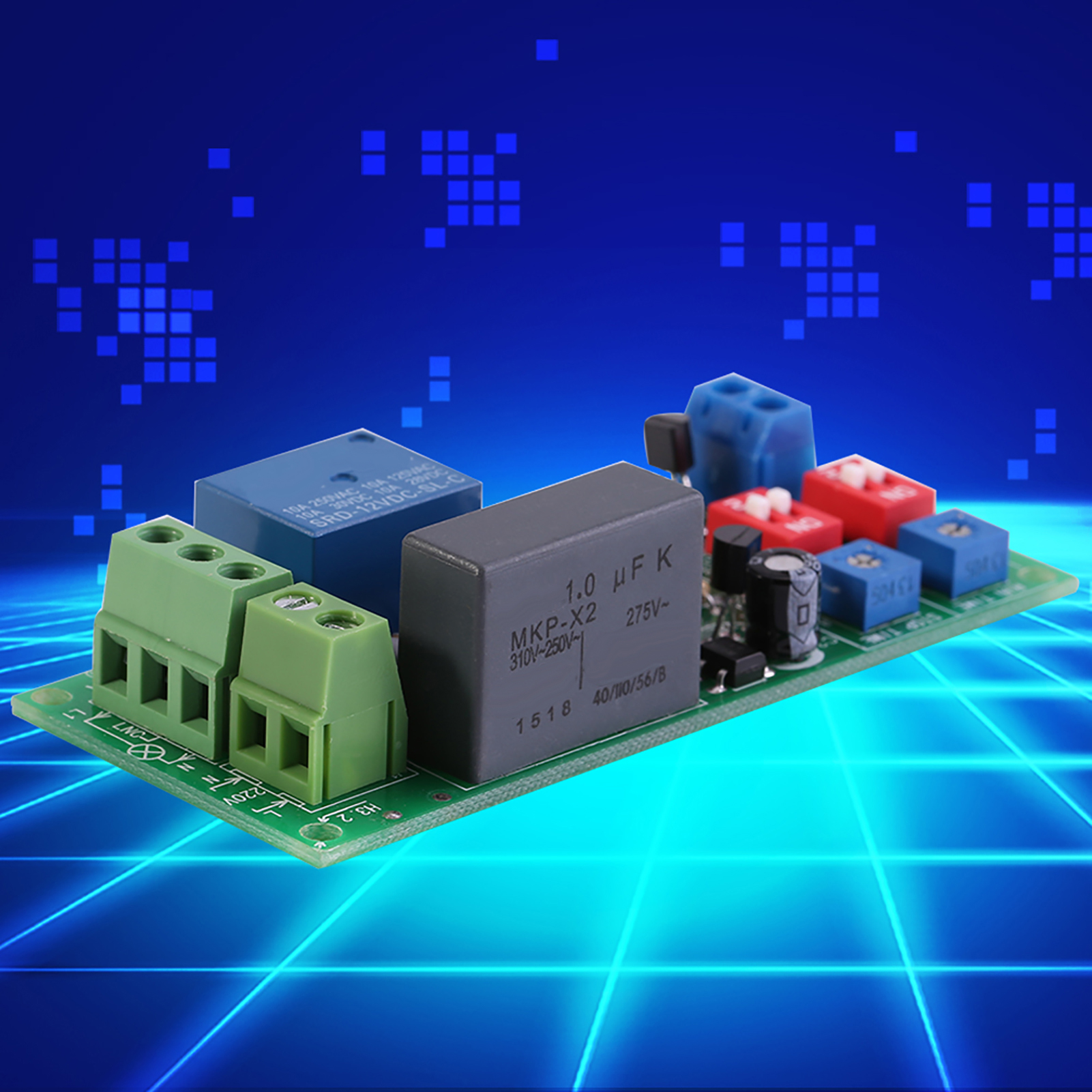 1 Stück Ac100v-250v Einstellbares Unendliches Zyklus-timer-verzögerungs-ein/aus-schalter-relaismodul