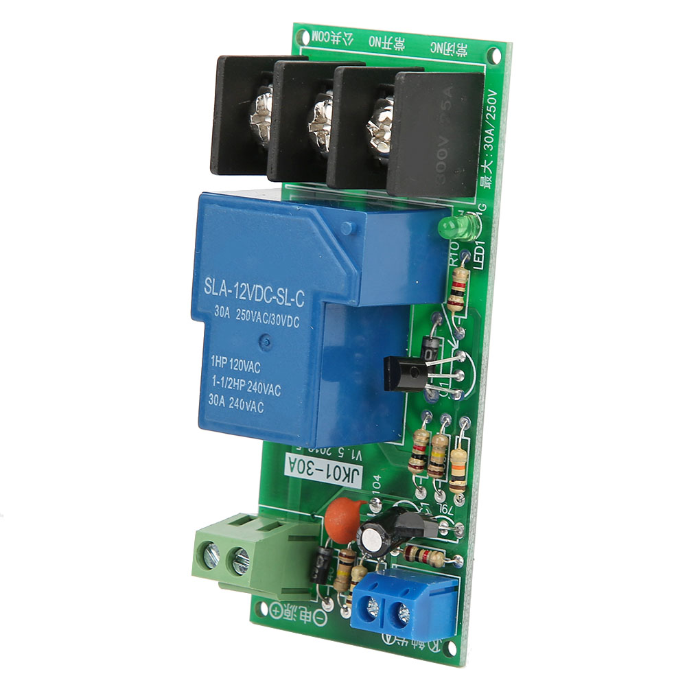 Dc12v Verzögerungs-timer-schalter Ein/aus Relaismodul 0-60 Minuten 30a Last 250vac/30vdc