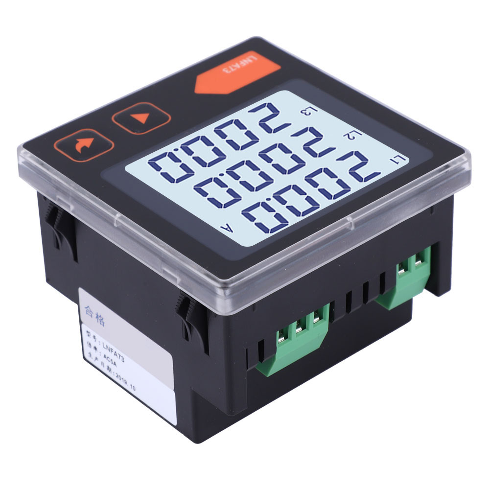 Lnfa73 Intelligentes Digitales Dreiphasen-strommessgerät Mit Lcd-anzeige (wechselstrom-amperemeter)