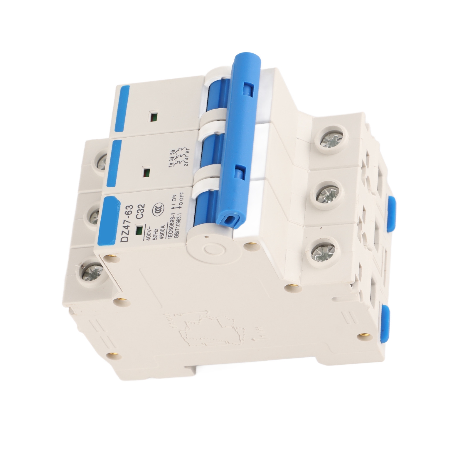 Dz47-63 3p 32a 400v Rcd-schalter