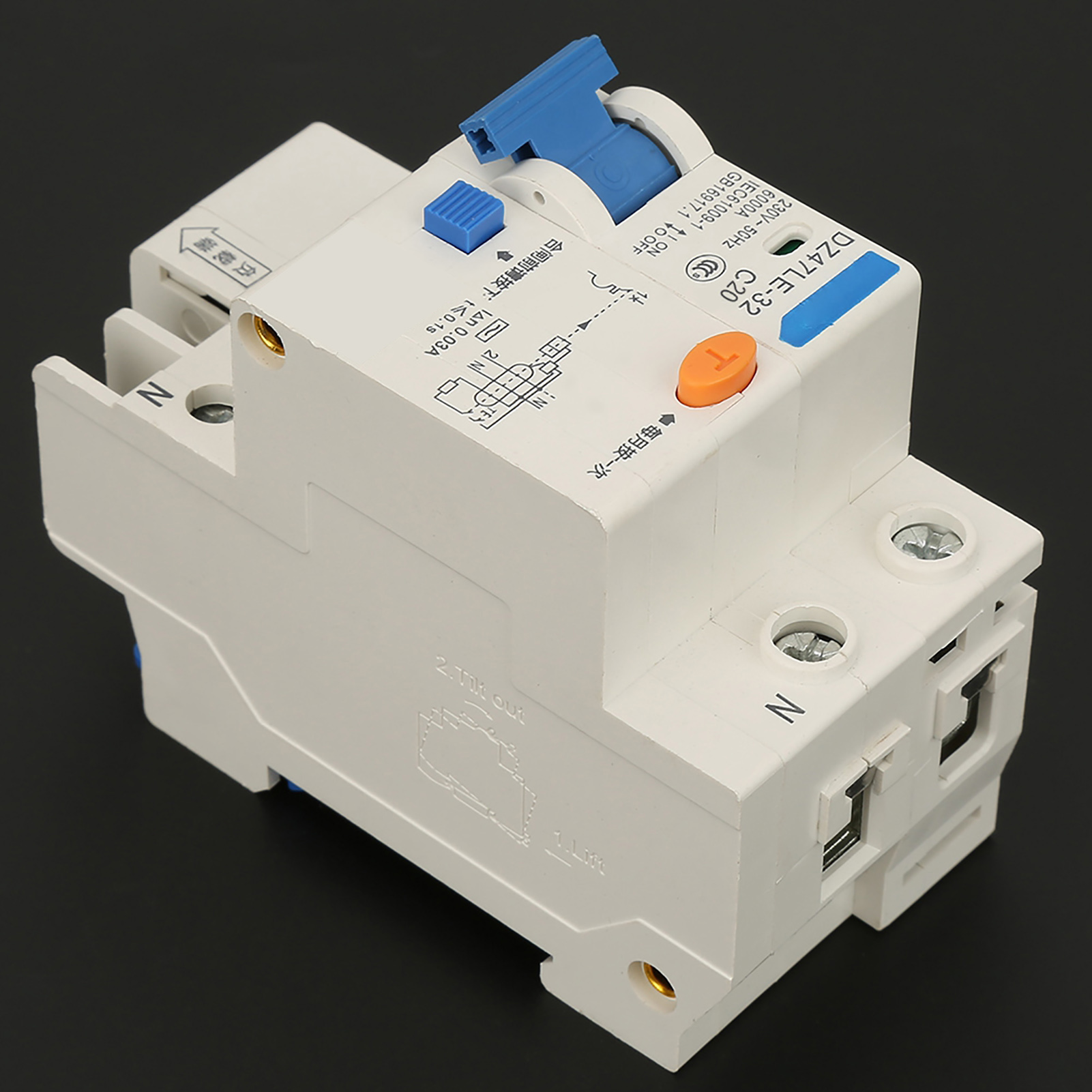 Dz47le 32 1p+n 20a 230v Fehlerstromschutzschalter (20a)