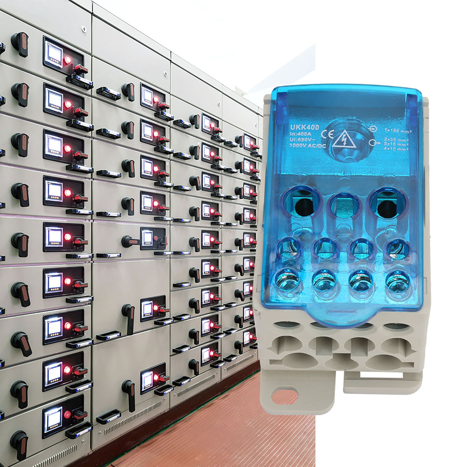 Ukk-400a Din-schienen-klemmenblock-verteilerkasten, Universeller Stromversorgungs-anschlusskasten