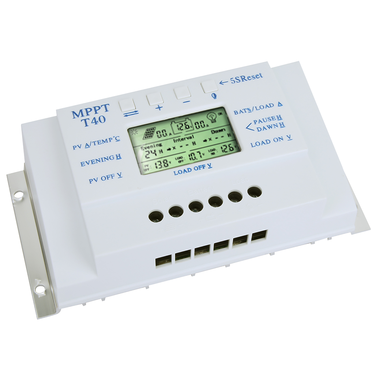 Mppt 12v/24v Kfz-solarladeregler 40a Mit Lcd-display Für Straßenbeleuchtungssysteme