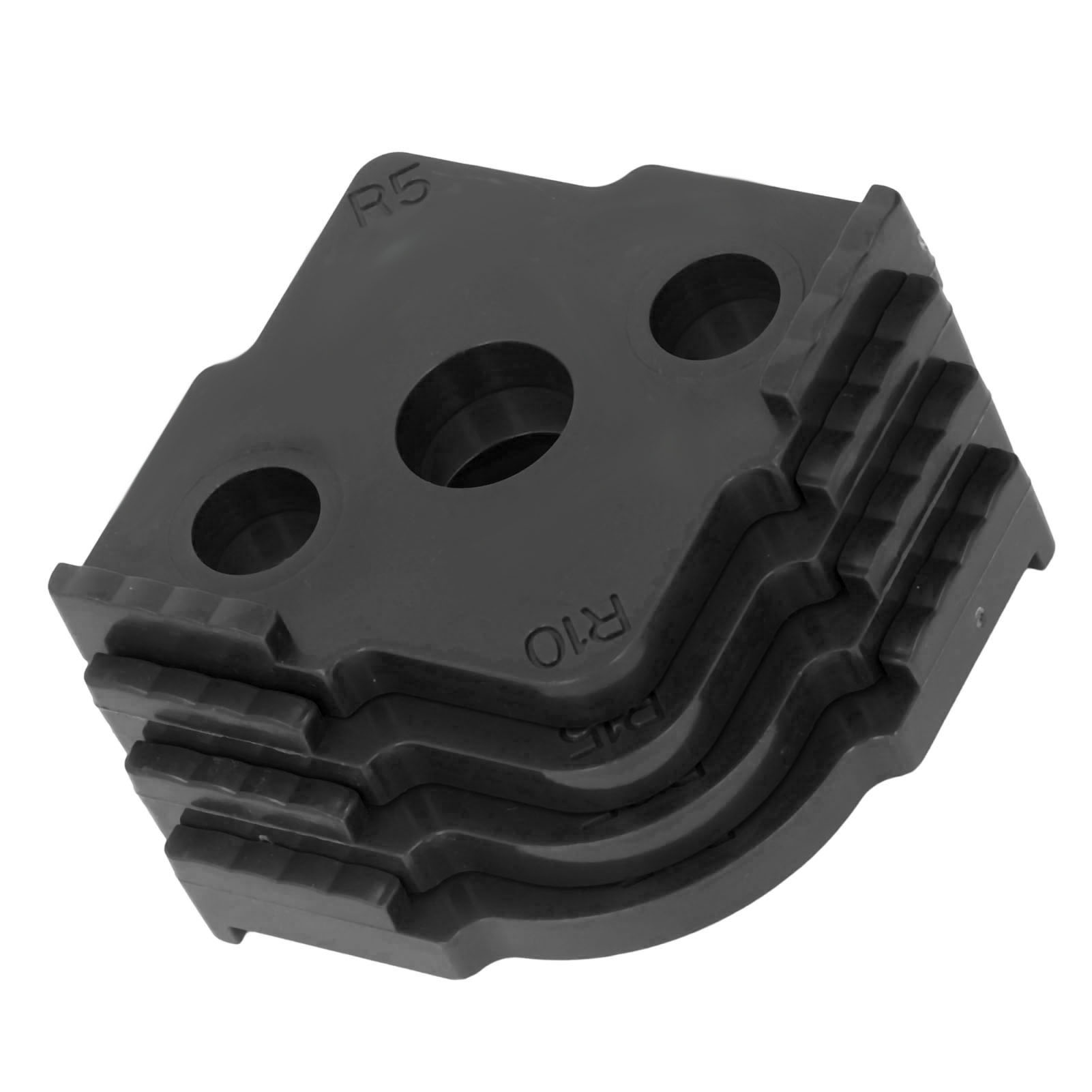 4-teiliges Radiusfrässchablonen-set Aus Verschleißfestem Abs-kunststoff, Schwarz, Für Die Holzbearbeitung, Eckradiusschablone, Halbrundecken-einbauschablone