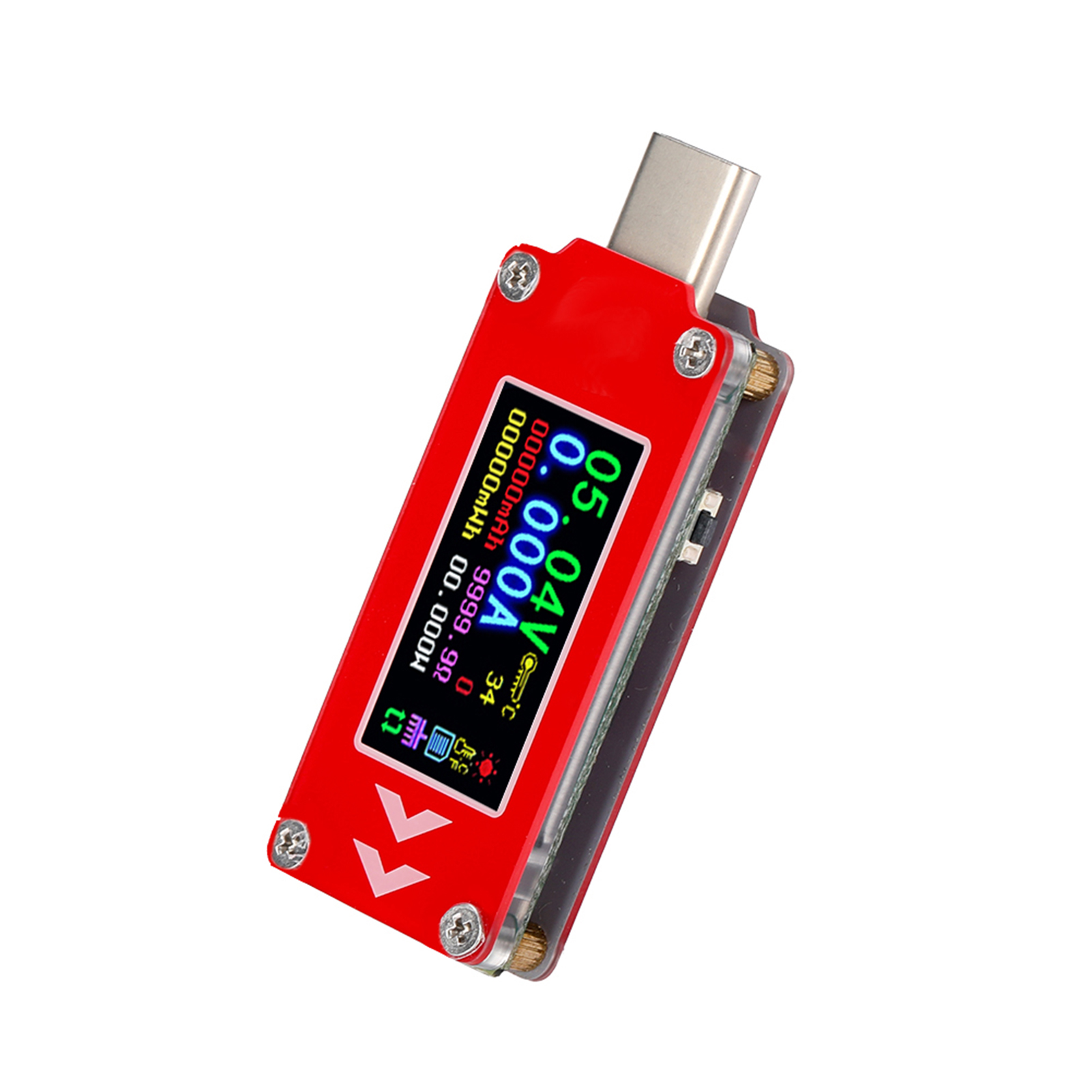 Tc64 Farbdisplay Pd-ladegerät Typ C Tester Ladespannungs- Und Stromkapazitätsmesser