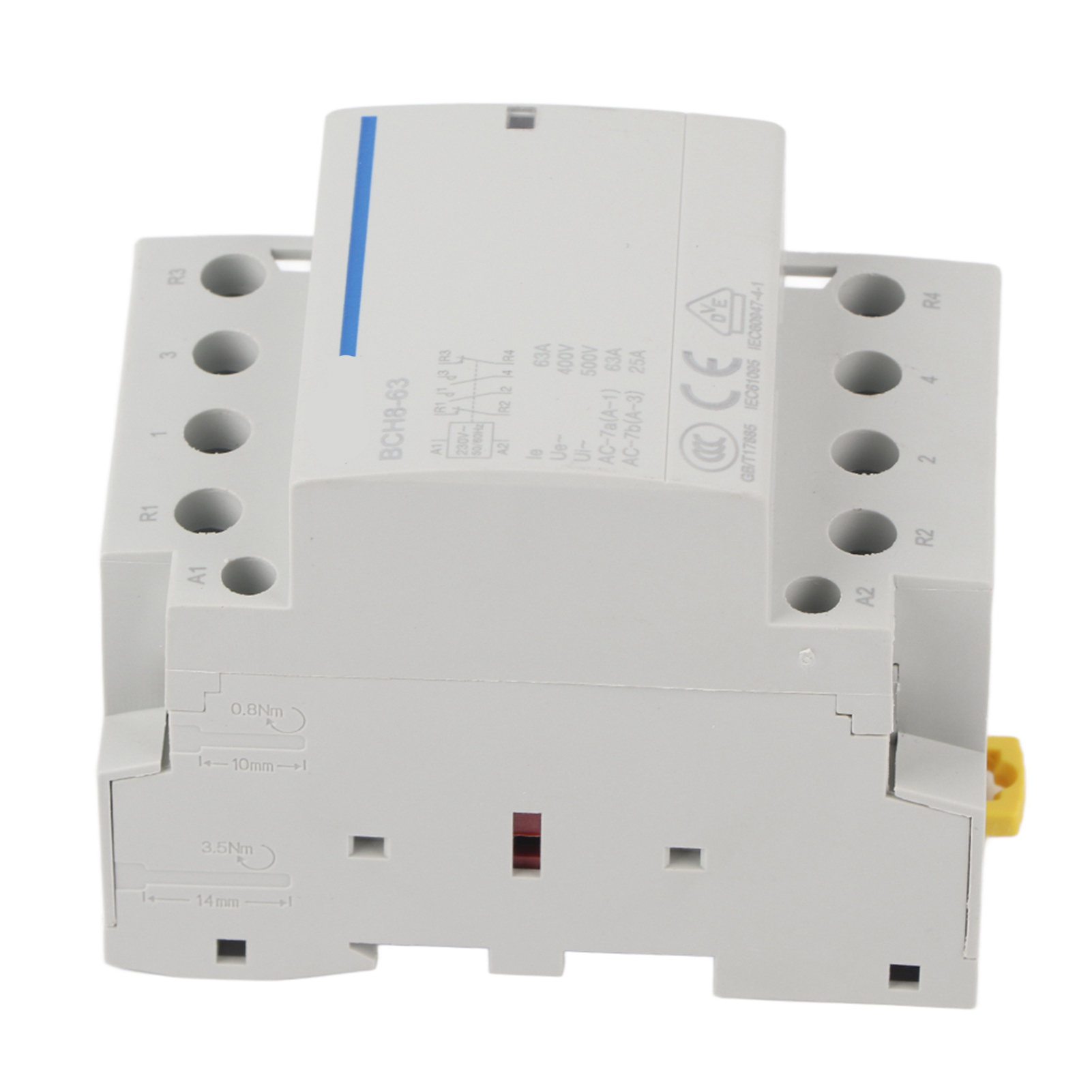 4p 63a 24v/230v 50/60hz Haushalts-wechselstromschütz 2ö/2s (230vac)