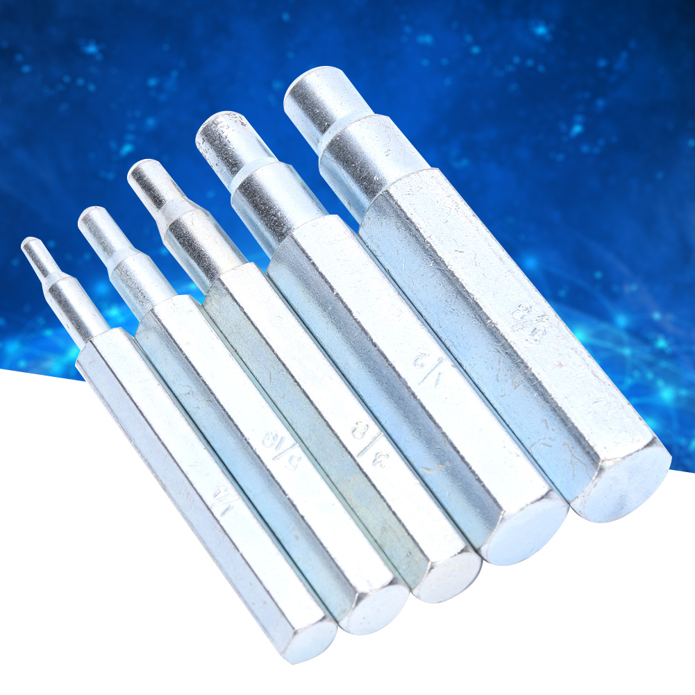 5-teiliges Stanzwerkzeug-set Aus Legiertem Stahl Ct-193, 1/4-5/8 Zoll, Für Kupfer Und Aluminium