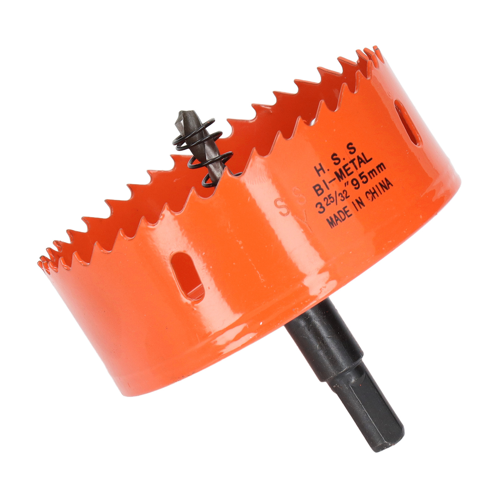 Bimetall-hss-lochsäge Mit Robustem Schaft Zum Lochsägen In Holz, Pvc Und Metall, 95 Mm