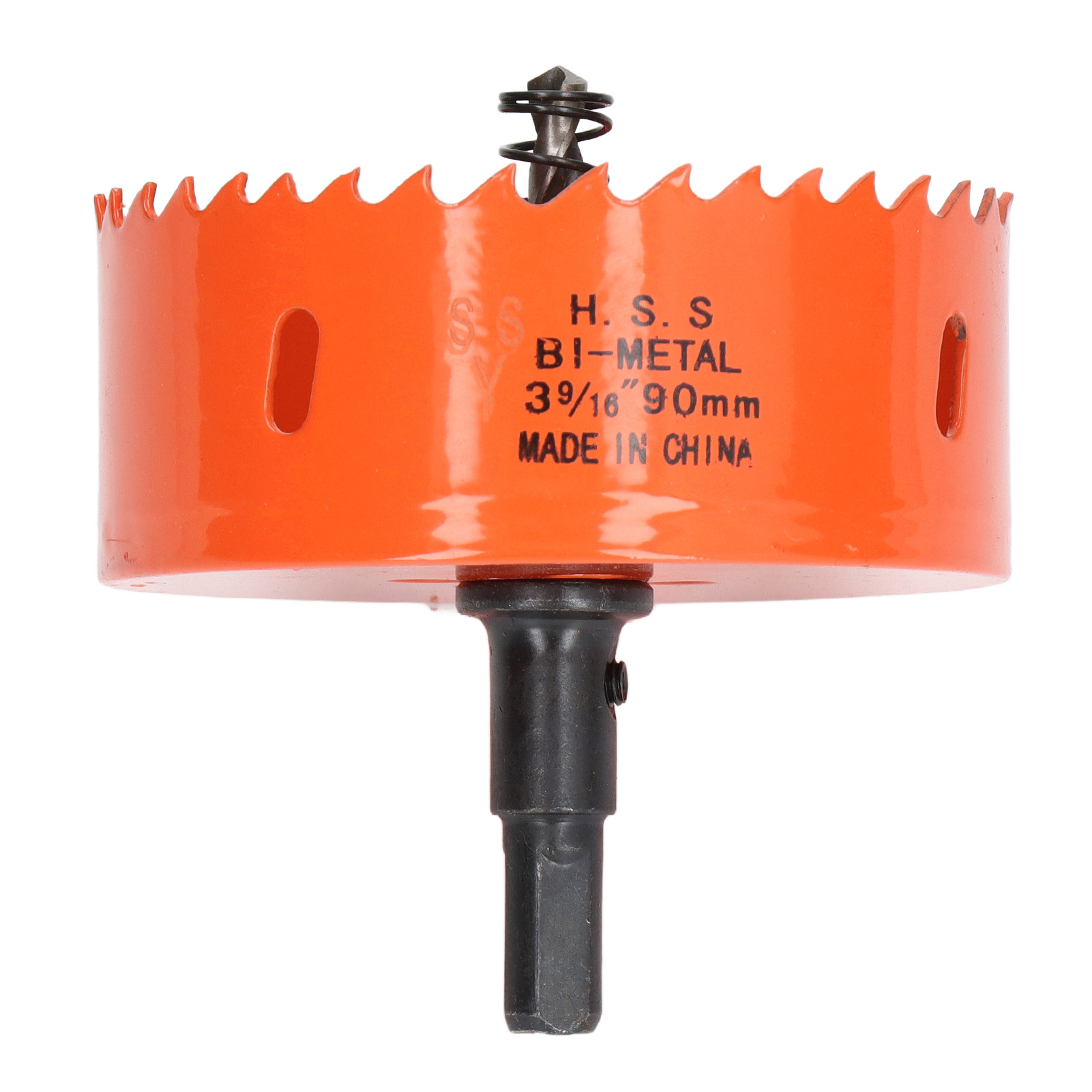 Bimetall-hss-lochsäge Mit Robustem Schaft Zum Lochsägen In Holz, Pvc Und Metall, 90 Mm