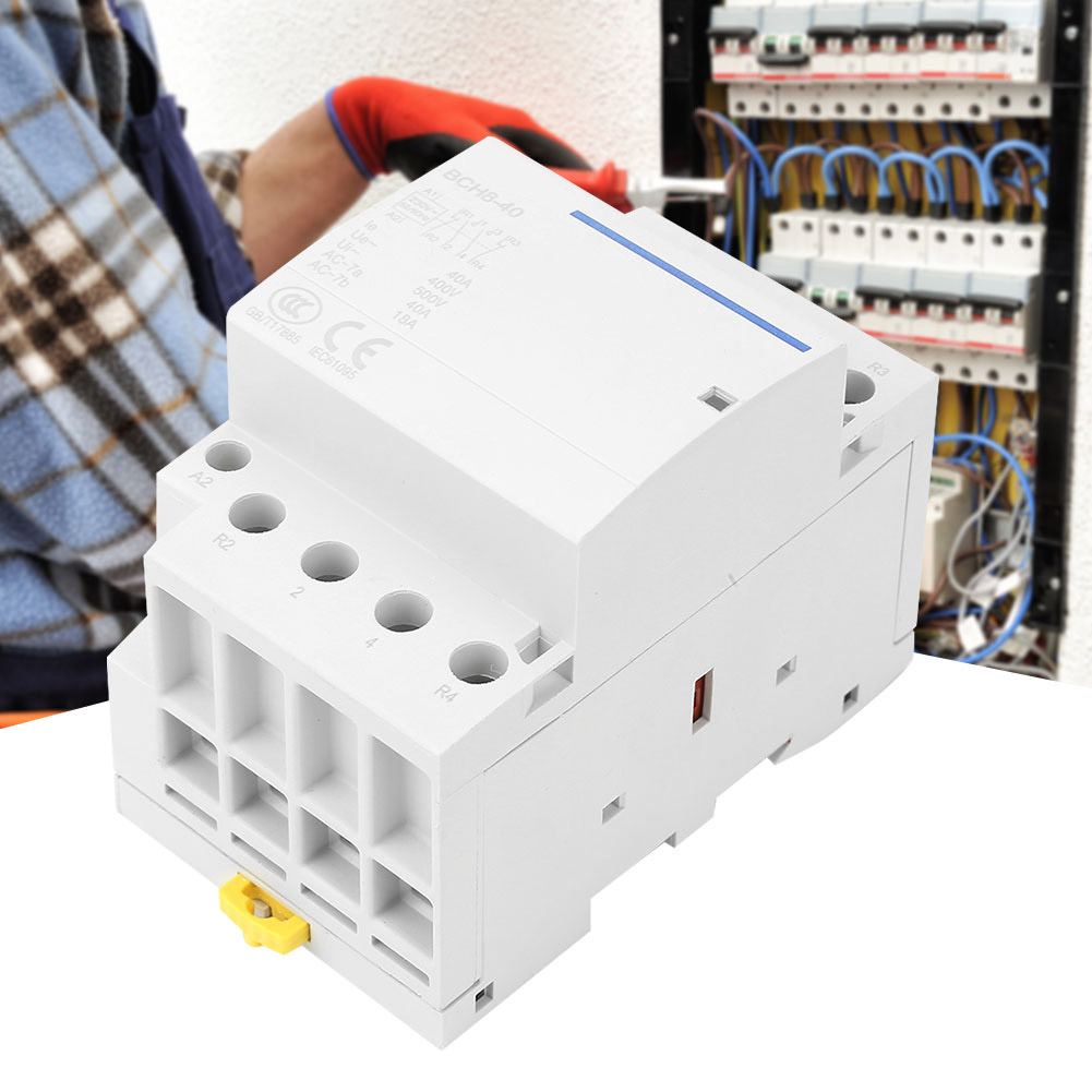 4p 40a 24v/230v 50/60hz Haushalts-wechselstromschütz 2ö/2nc (230vac)