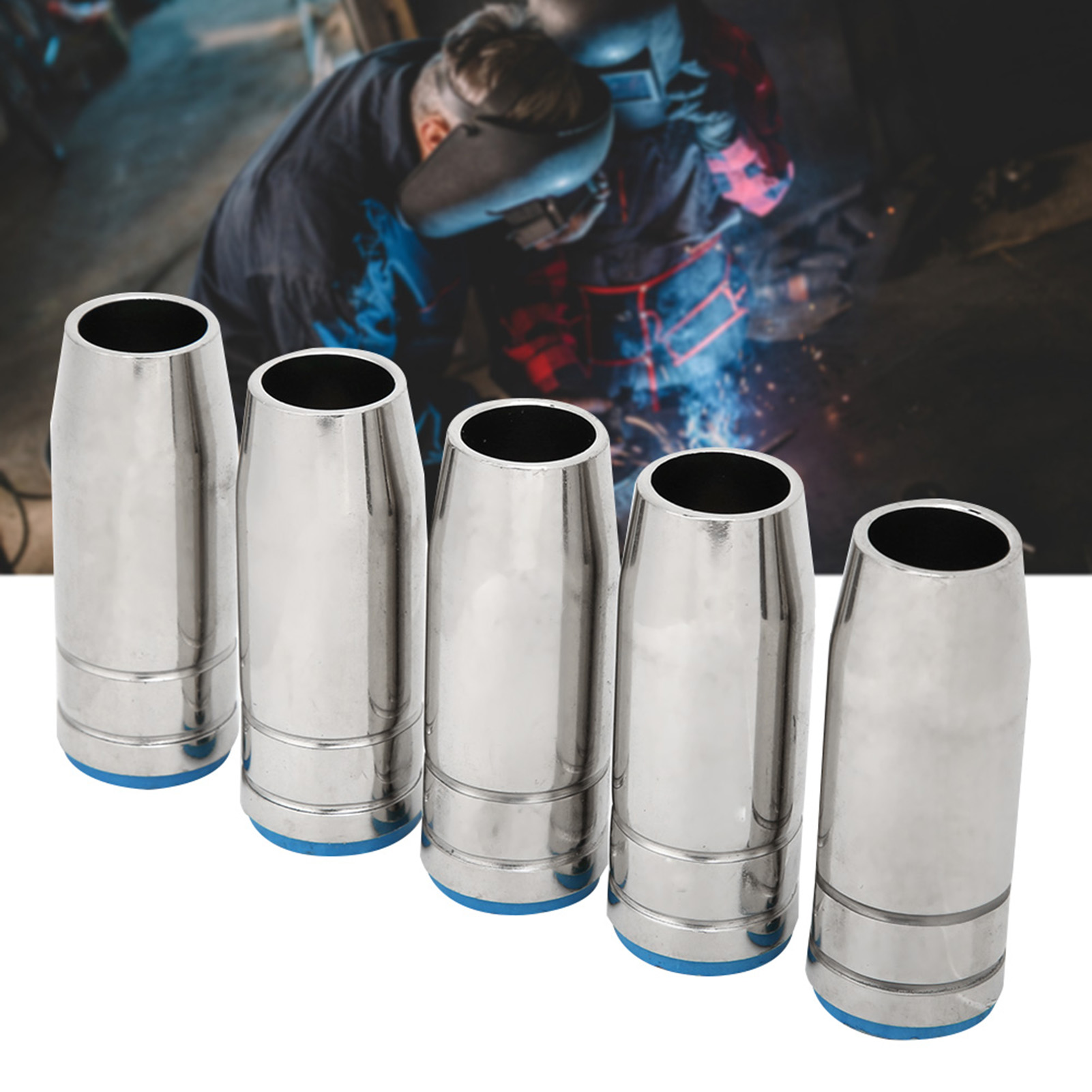 5 Stück Konische Gasdüsen 15 Mm Für Binzel Mb 25ak Mig/mag-schweißbrenner