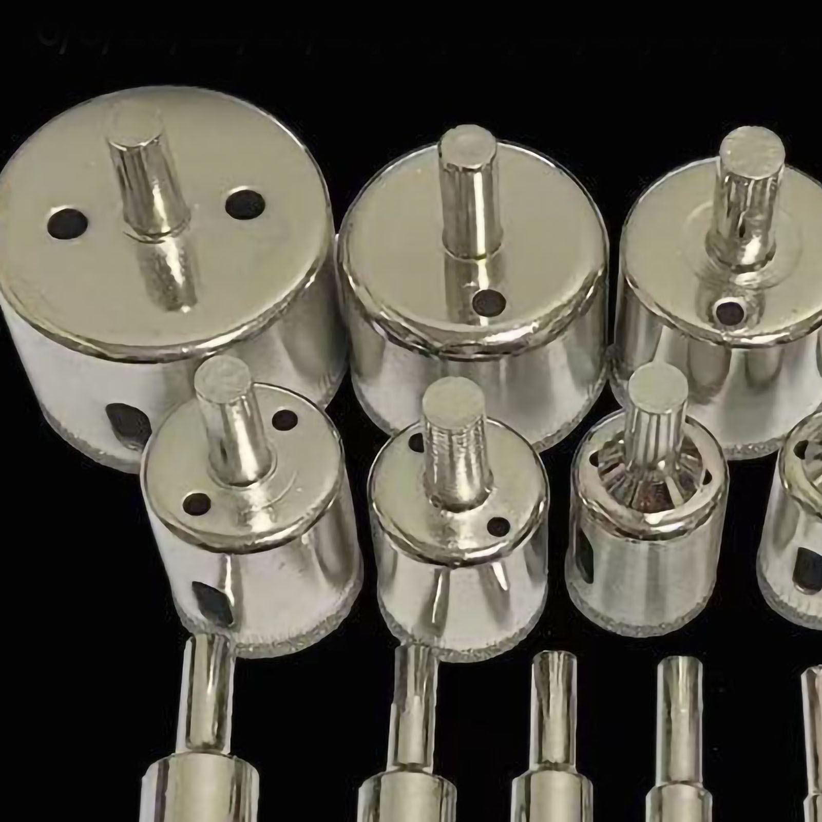 15-teiliges Diamant-lochsägen-set Für Glas, Verzinktes Material Und Allgemeine Anwendungen, 6 8 10 12 14 16 18 20 22 25 26 28 30 40 50 Mm