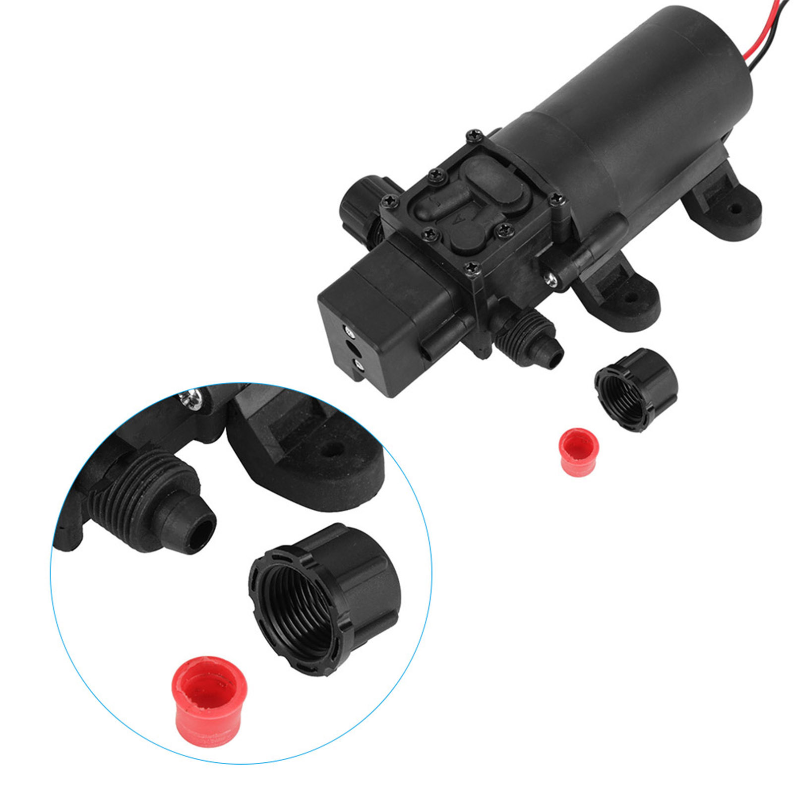 24 V Dc, 80 W, 5,5 L/min Membransaugpumpe Mit Automatischem Druckschalter