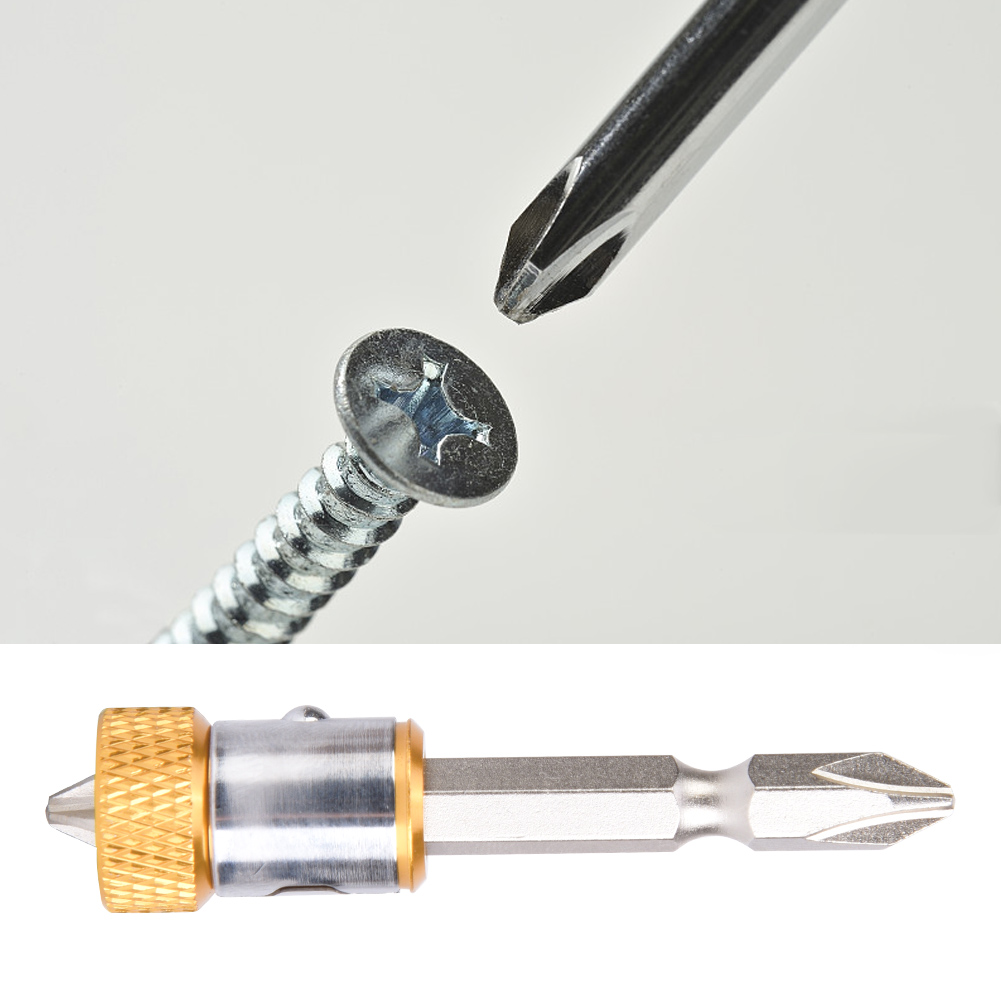 Doppelseitiger Magnetischer Schraubendreher-bit Mit Sechskantschaft Für 6,35 Mm (1/4 Zoll) Sechskantschraubendreherkopf, Gelb