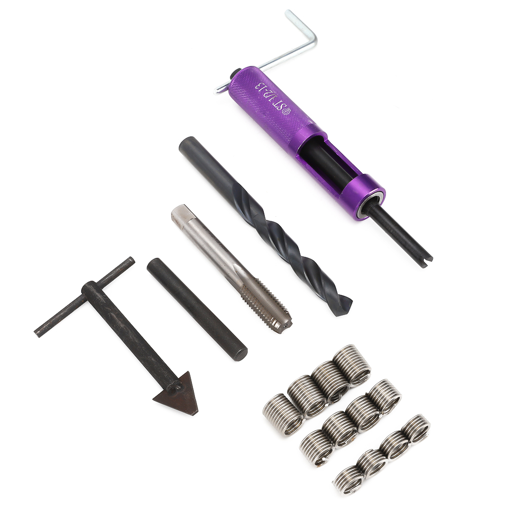Gewindereparaturset 1/2 Zoll-13 Unc 12 Mit Gewindehandwerkzeug Für Die Mechanische Wartung 1/2 Zoll-13