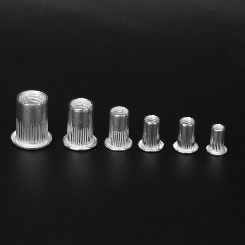 150-teiliger Satz Aluminium-nietmuttern (m3, M4, M5, M6, M8) Mit Gewindeeinsätzen